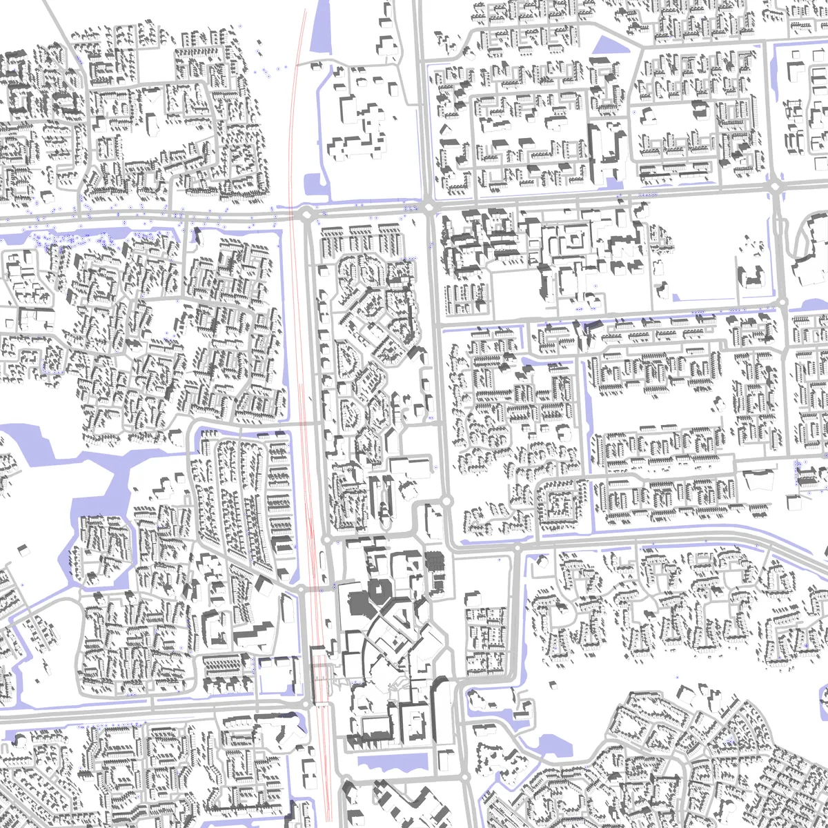 Lelystad Lageplan (2,5 km)