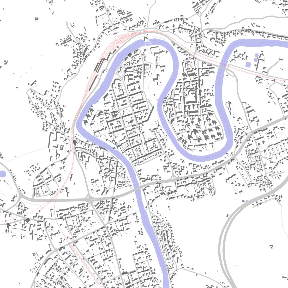 Leoben Lageplan (2,5 km)