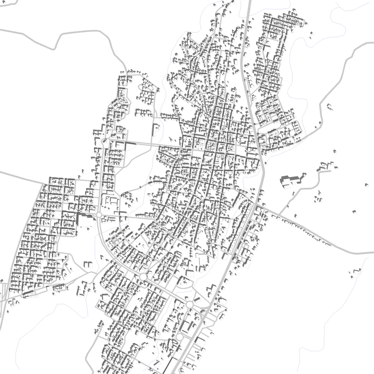 Lérida plano de situación (2,5 km)