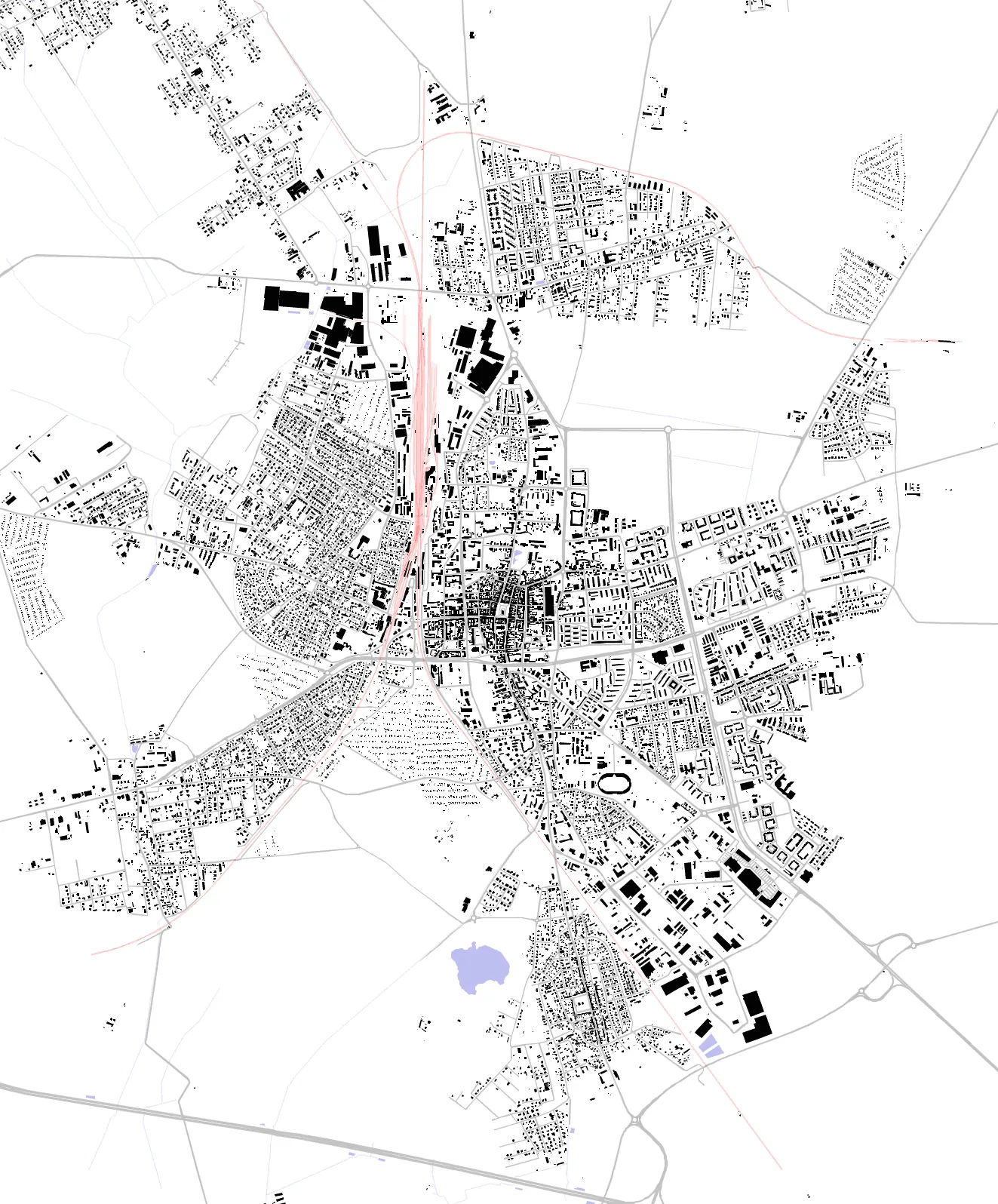 Leszno figure ground plan