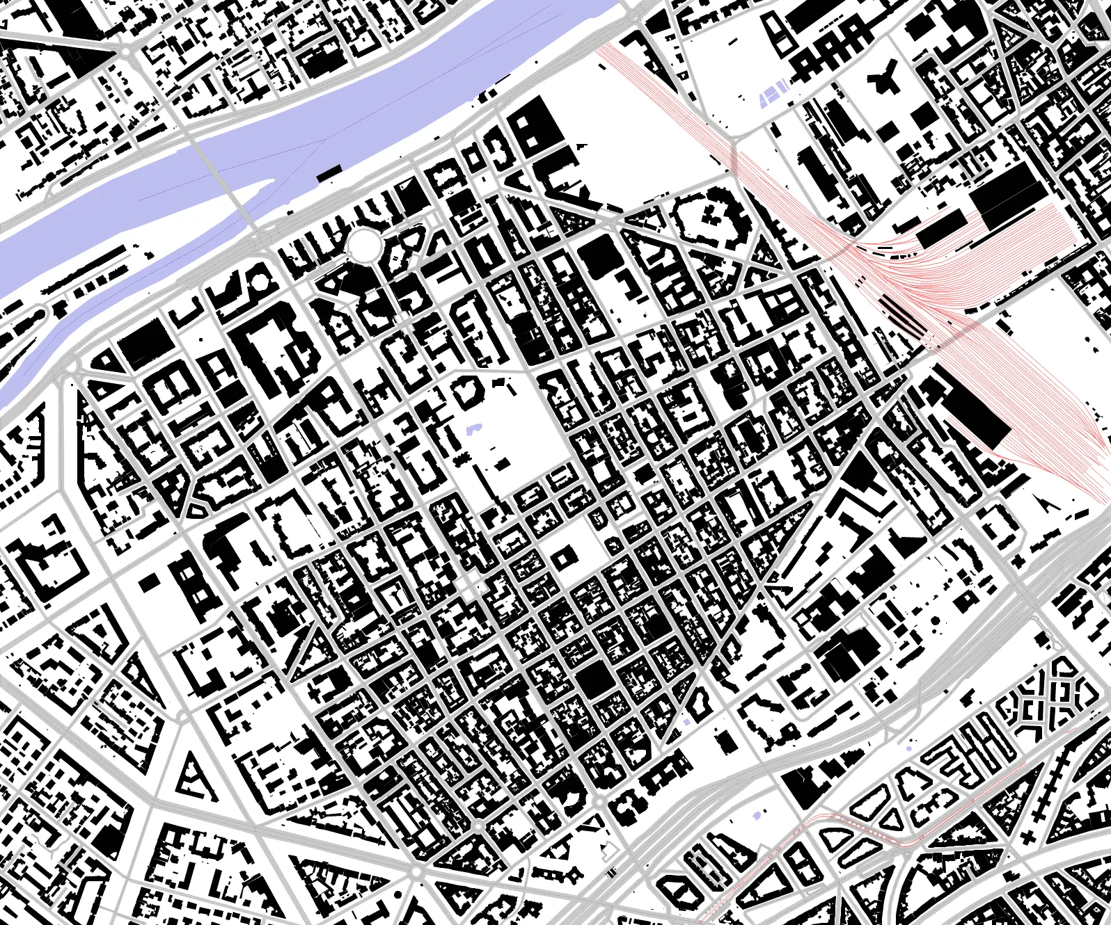 Levallois-Perret Schwarzplan