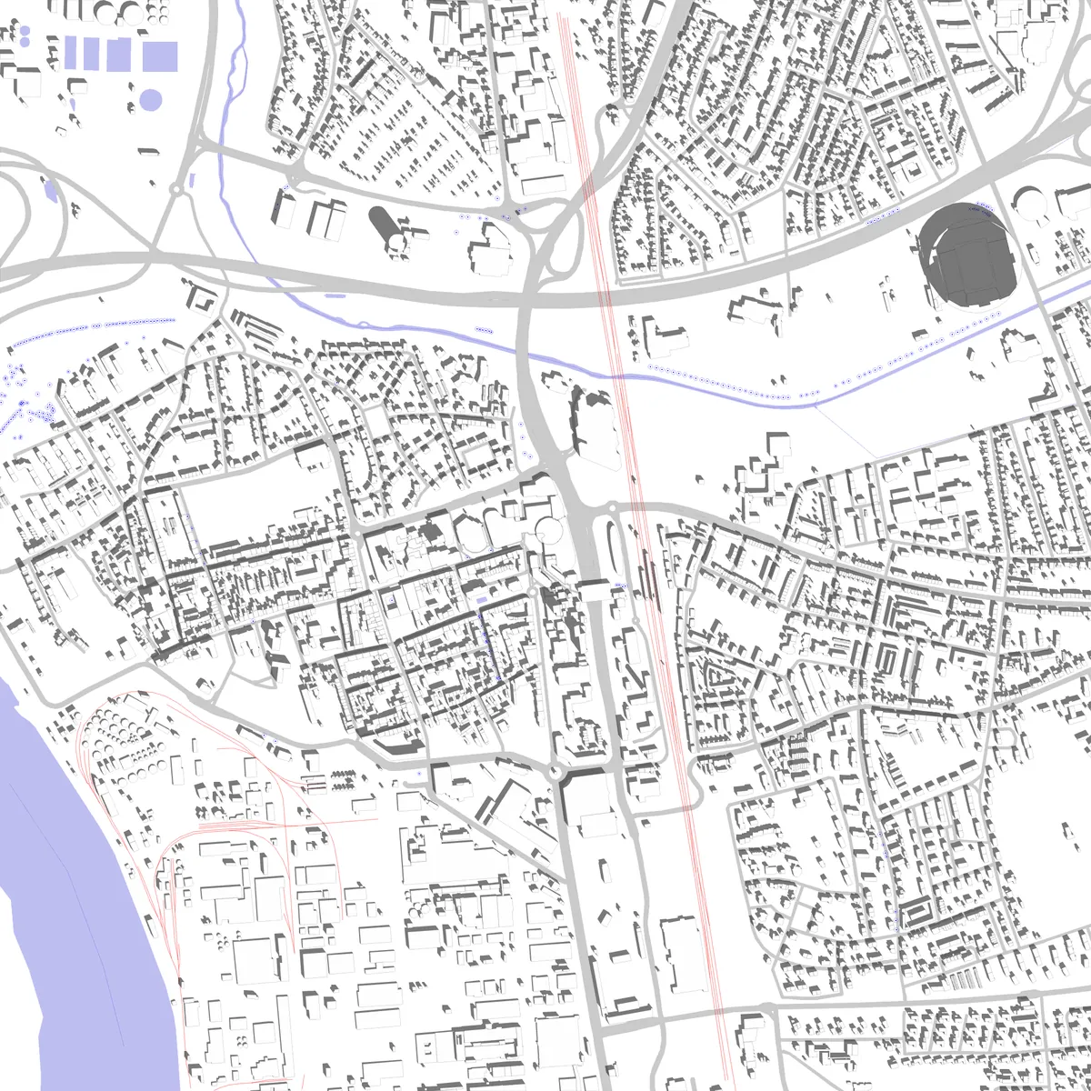 Leverkusen Lageplan (2,5 km)