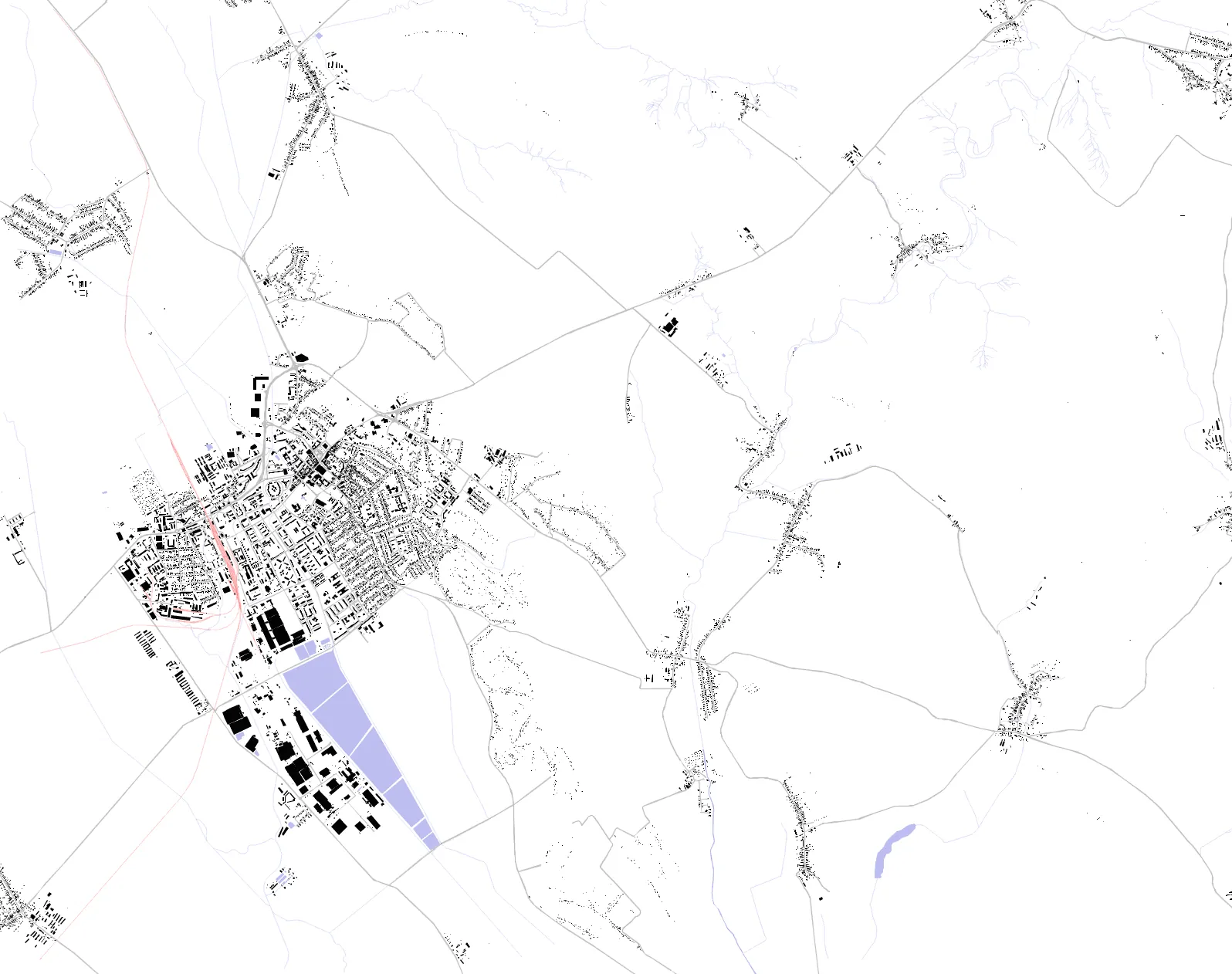 Levice figure ground plan