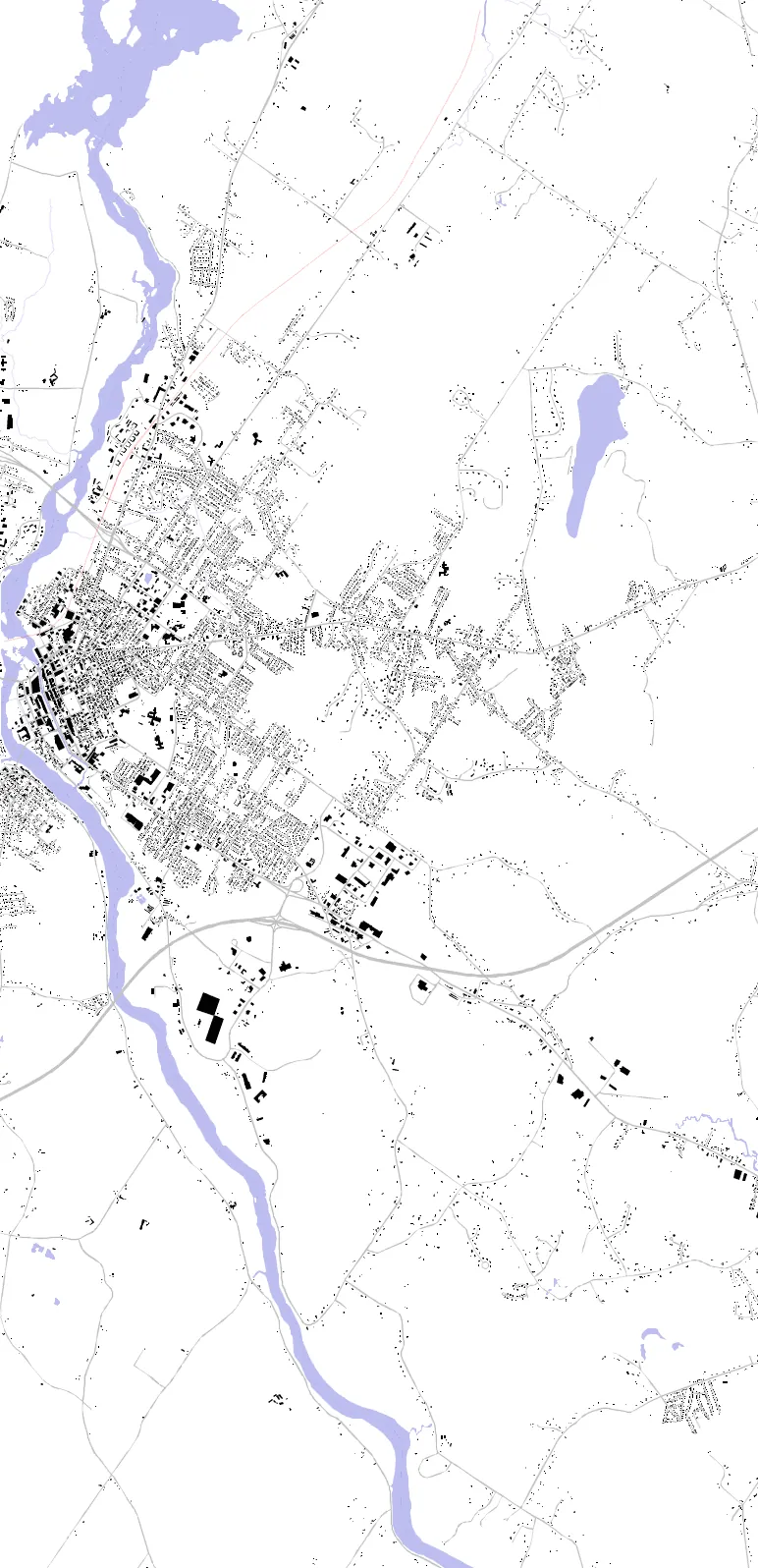 Lewiston figure ground plan