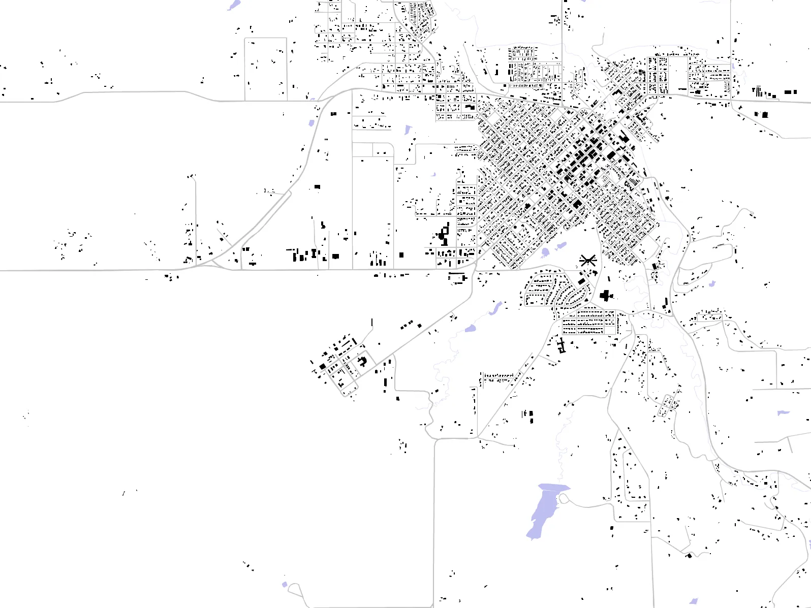 Lewistown figure ground plan