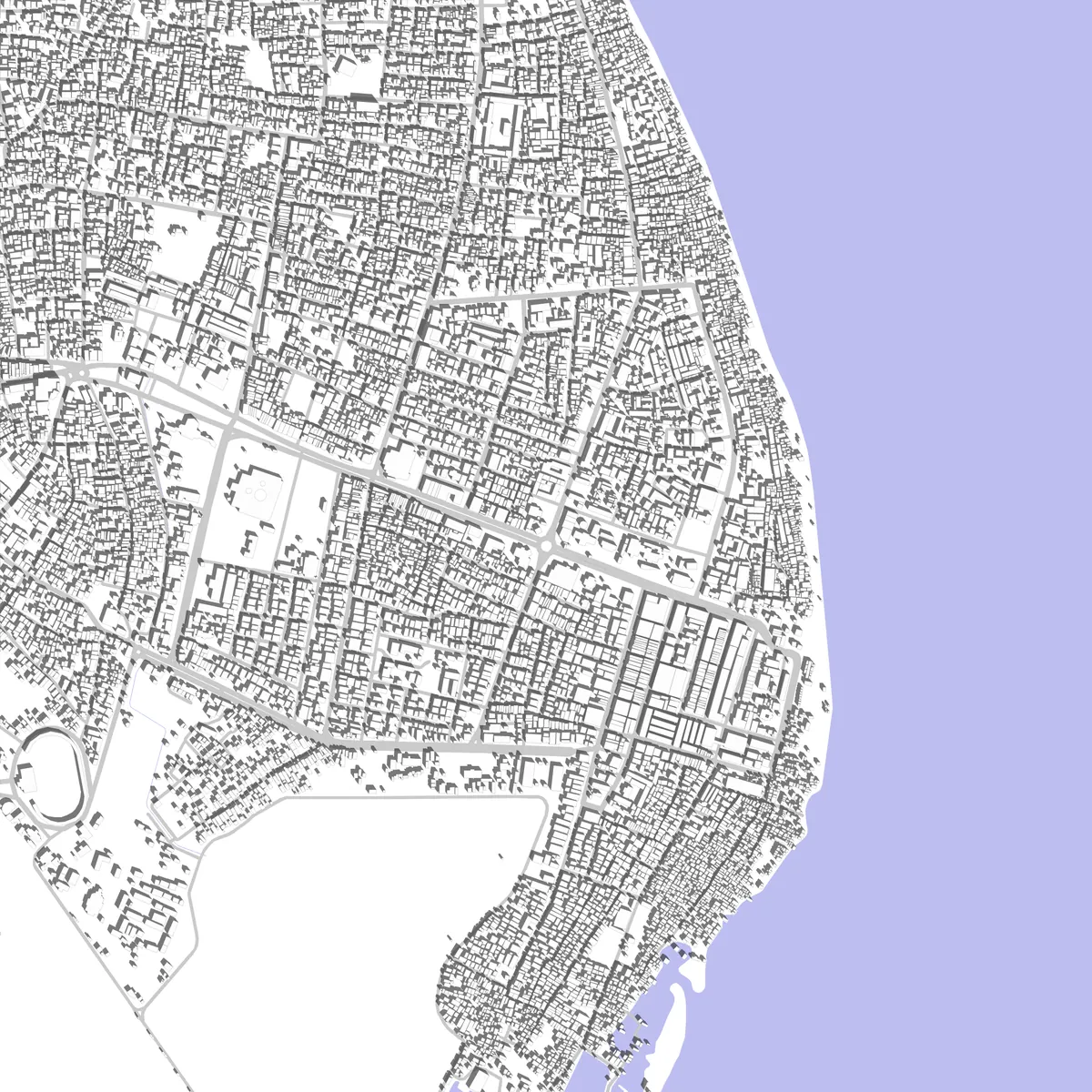 Lhokseumawe Lageplan (2,5 km)