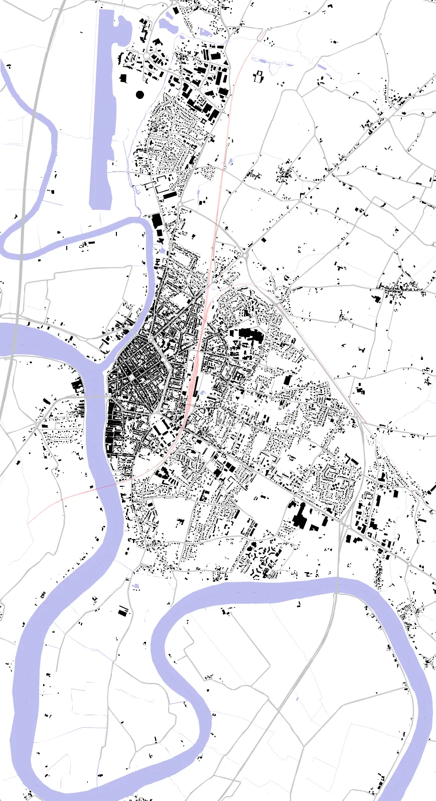 Libourne Schwarzplan
