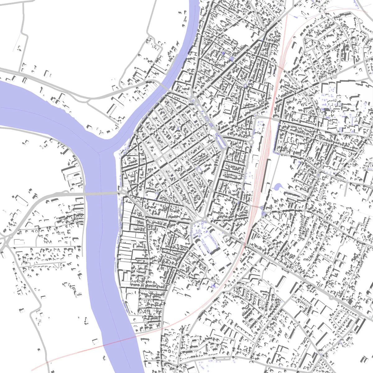 Libourne Lageplan (2,5 km)