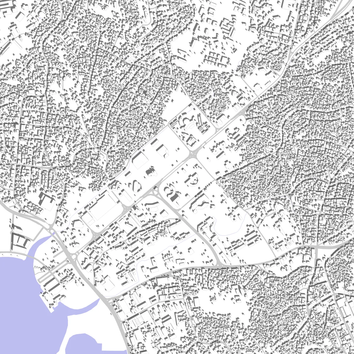 Libreville plan de situation (2,5 km)