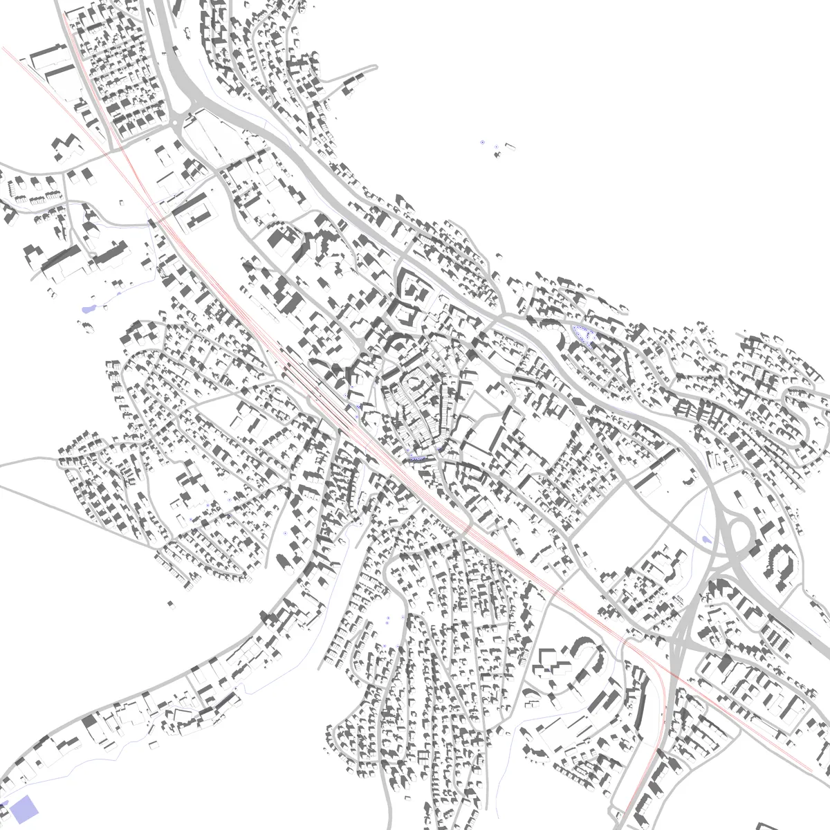 Liestal Lageplan (2,5 km)