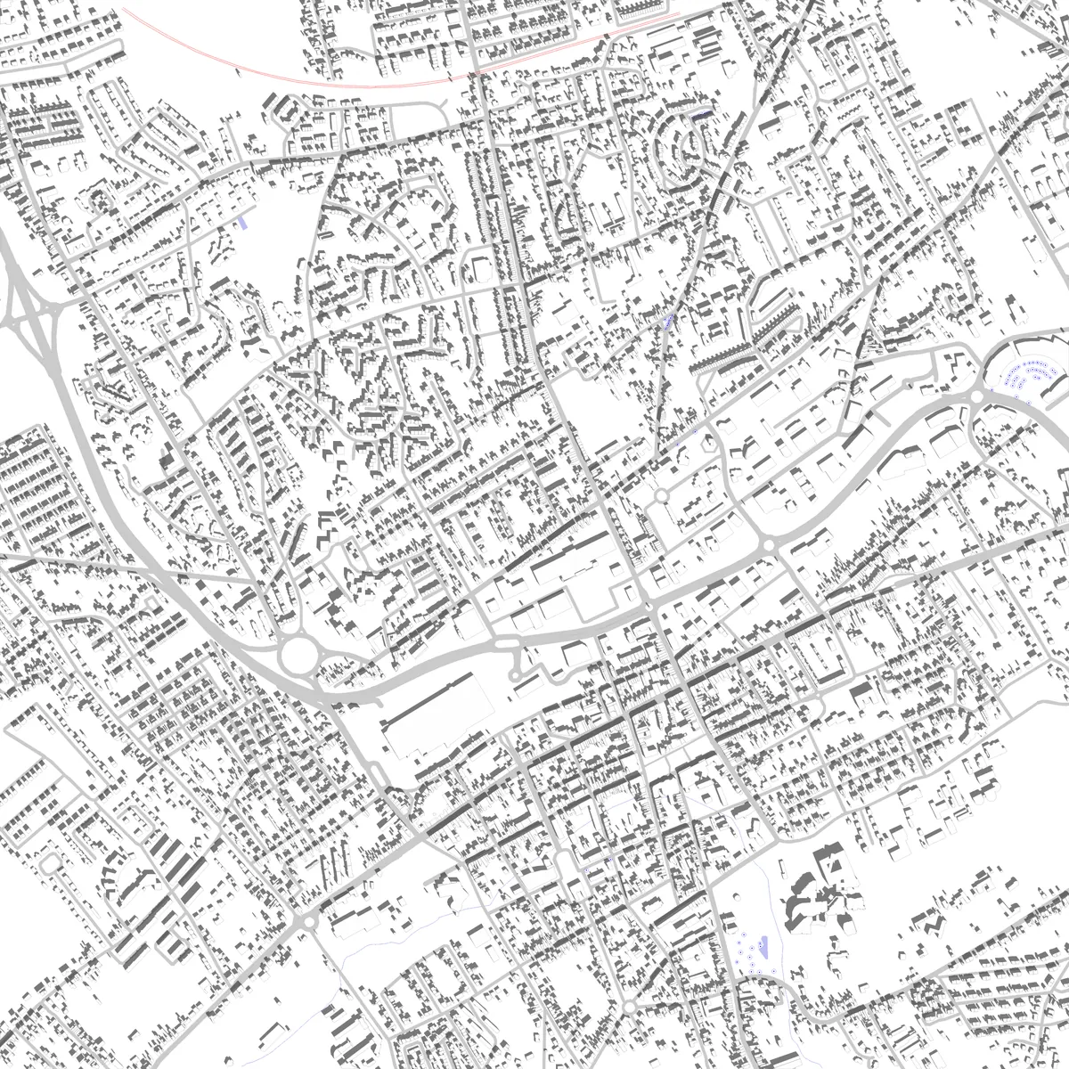 Liévin plan de situation (2,5 km)