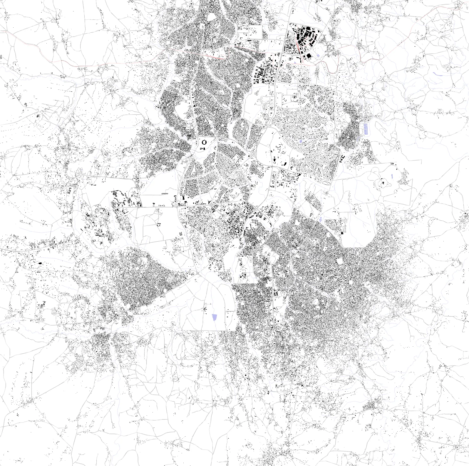 Lilongwe figure ground plan