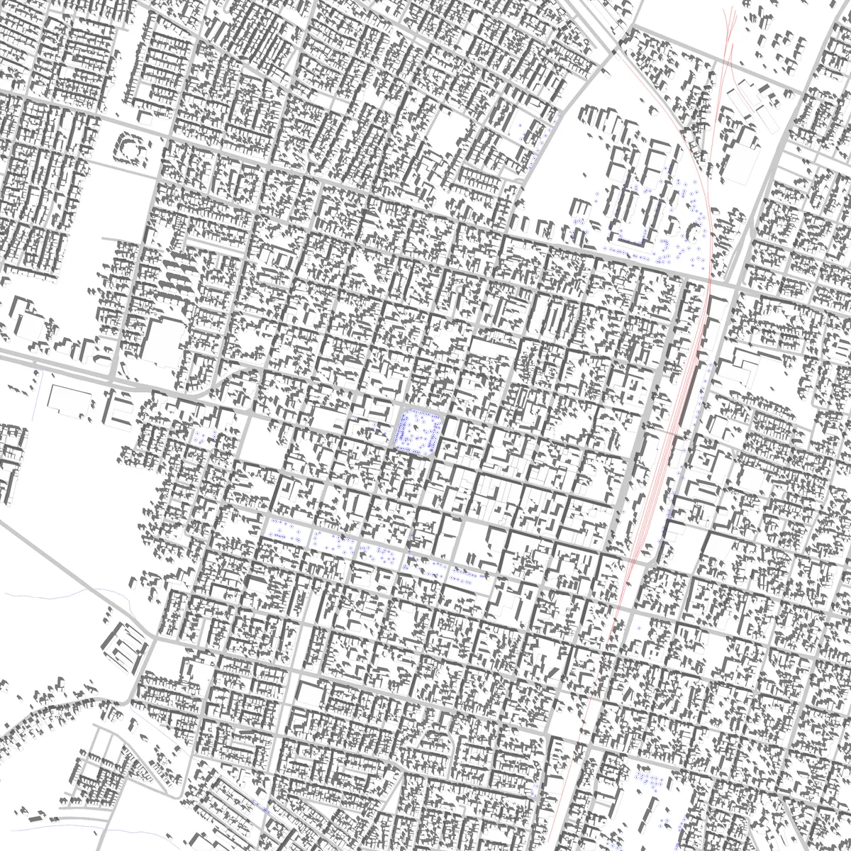 Linares Lageplan (2,5 km)
