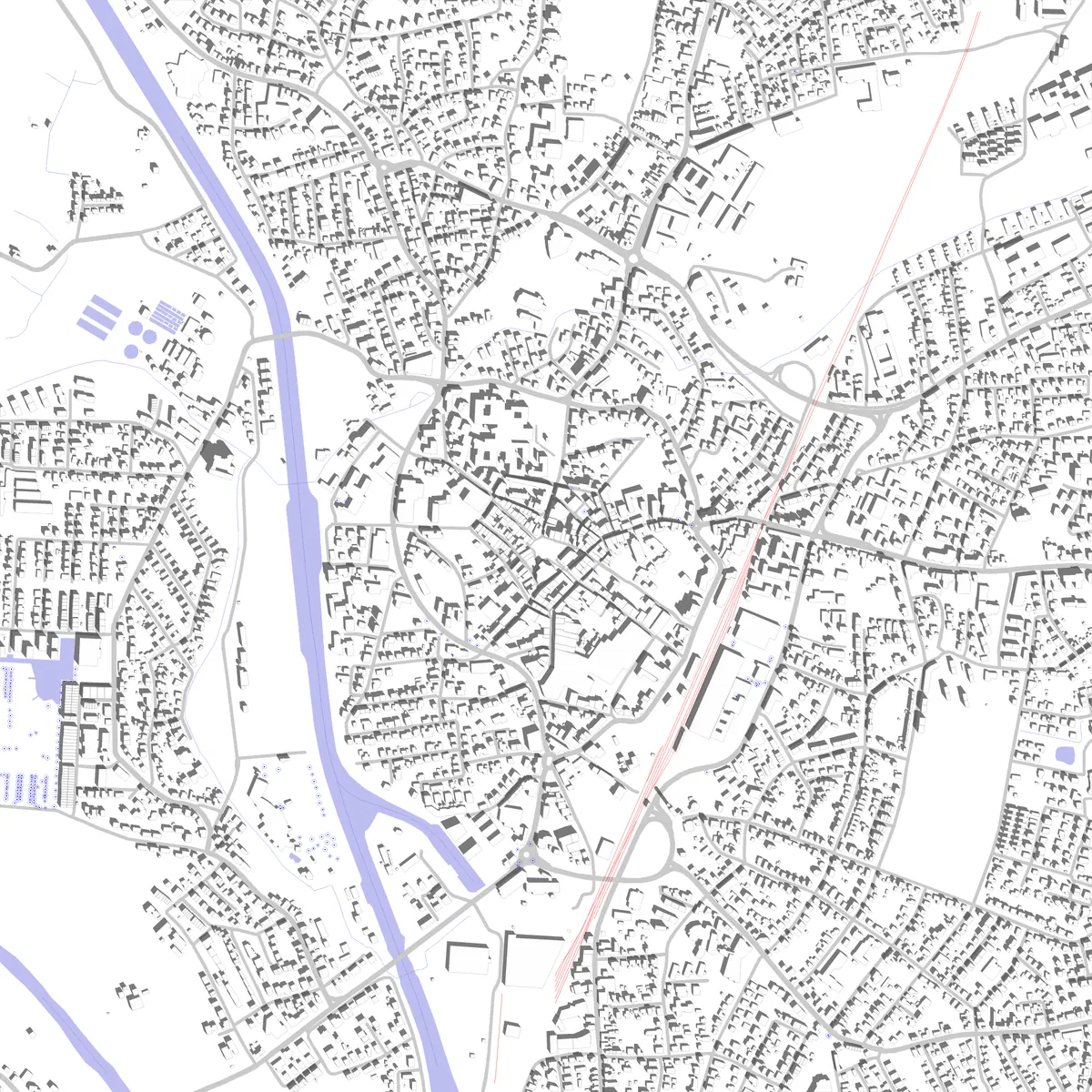 Lingen site plan (2.5 km)
