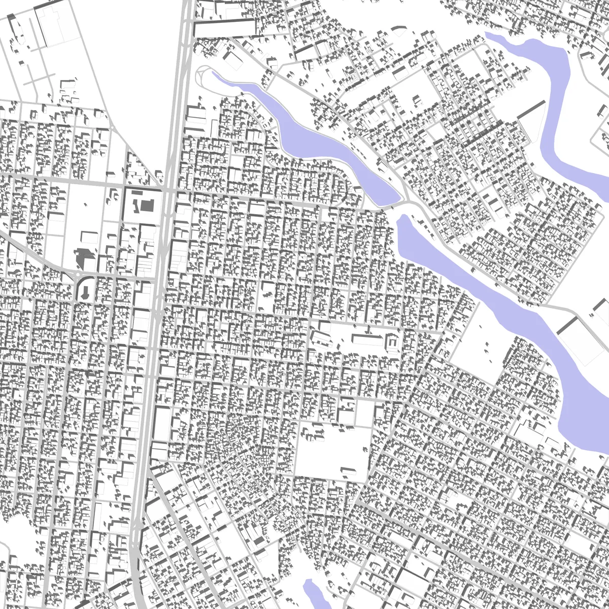 Linhares planta de localização (2,5 km)