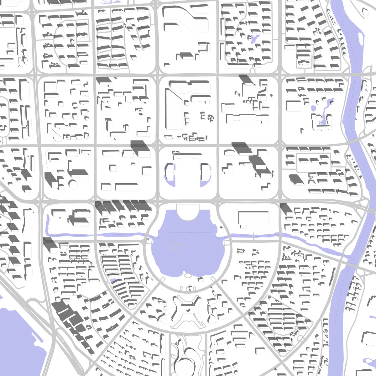 Linyi Lageplan (2,5 km)