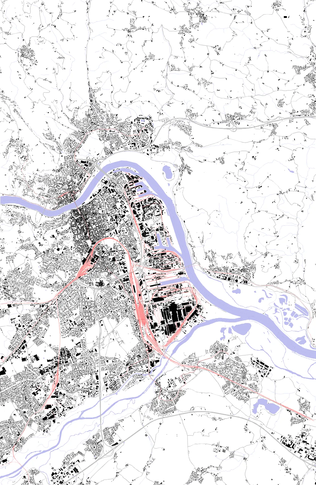 Linz Schwarzplan