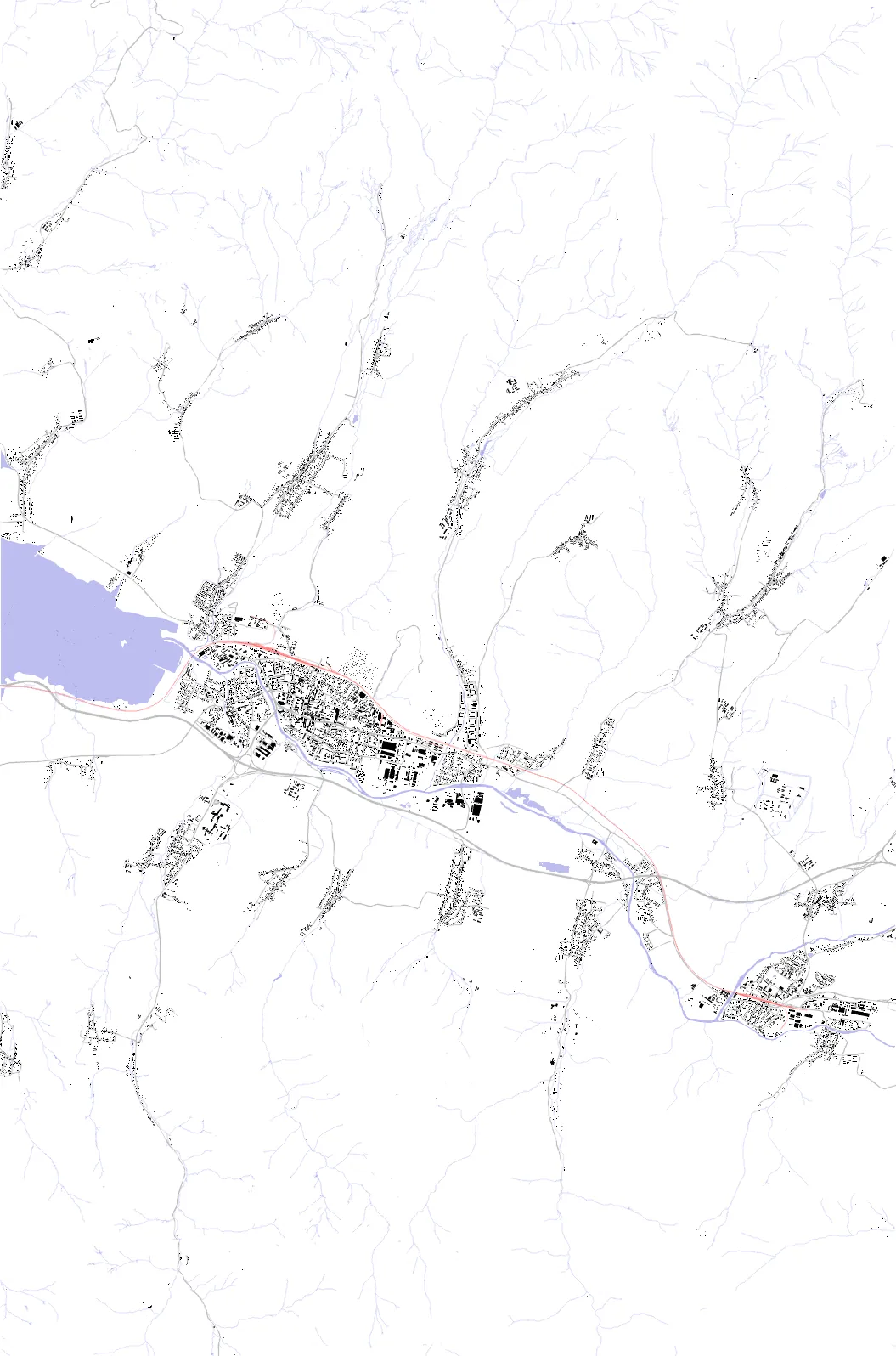 Liptovský Mikuláš figure ground plan