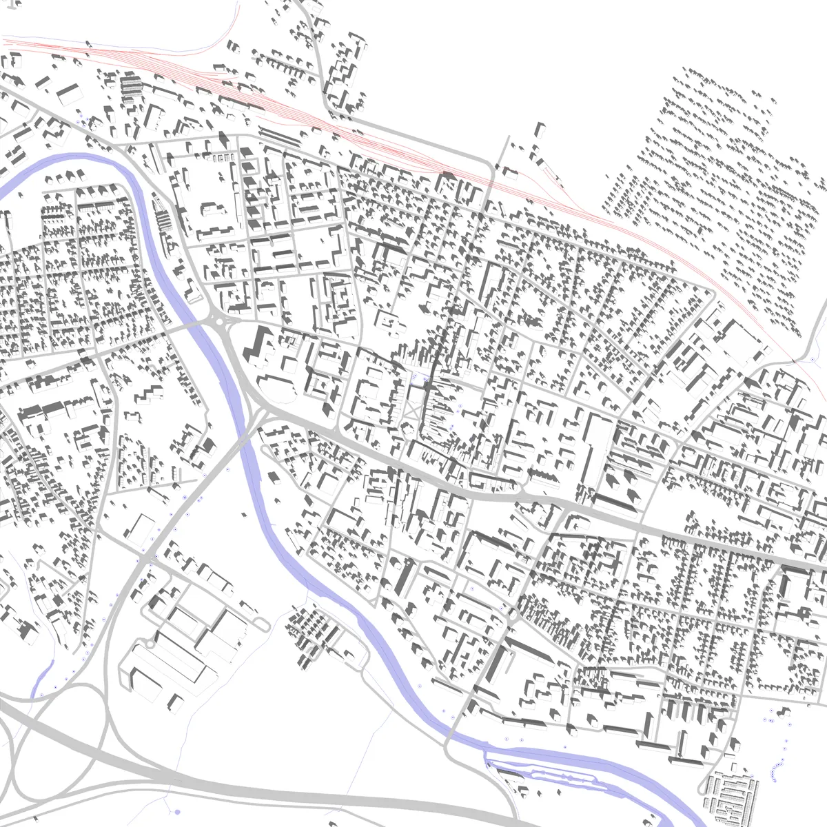 Liptovský Mikuláš site plan (2,5 km)