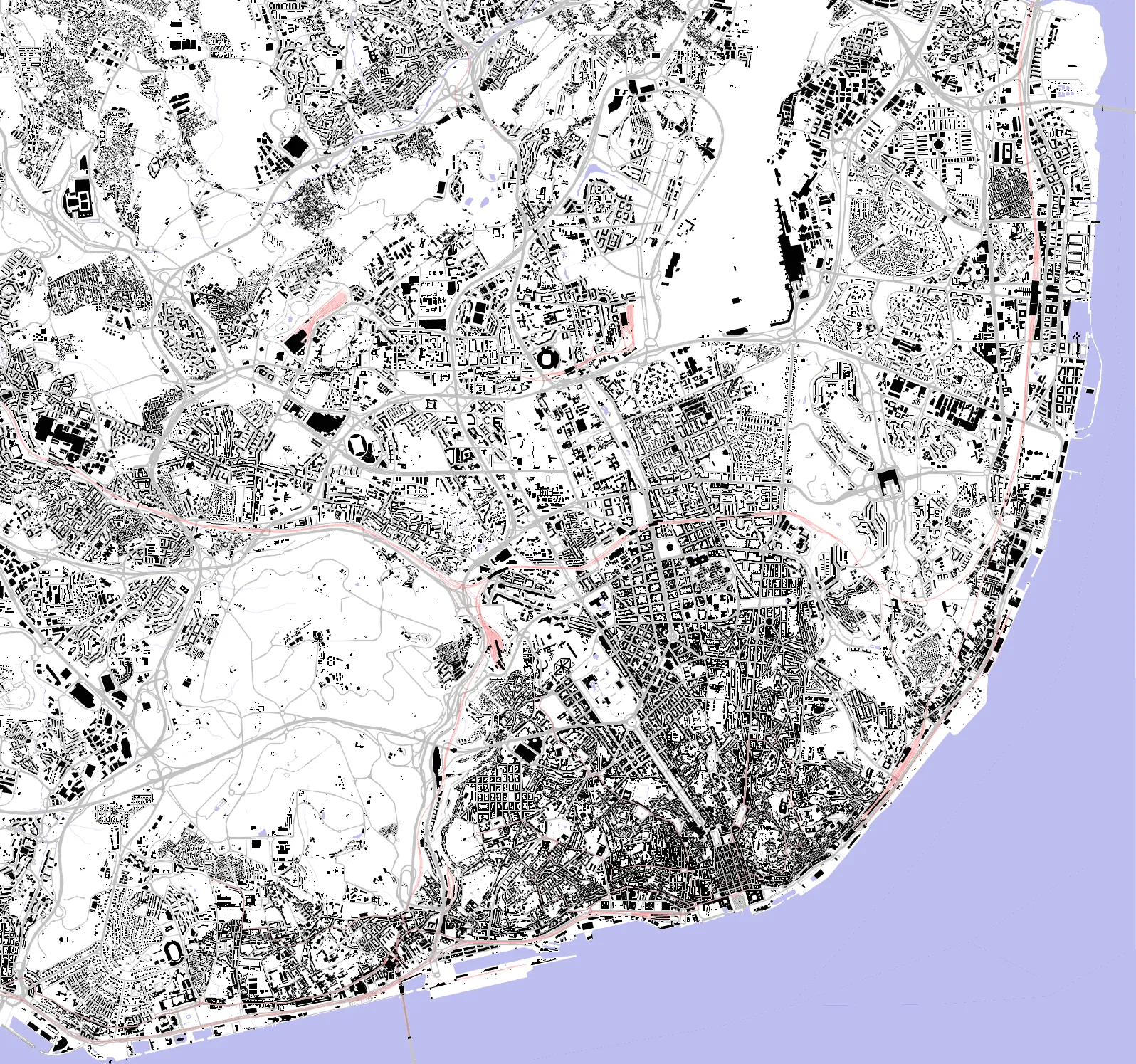 Lisbon Schwarzplan