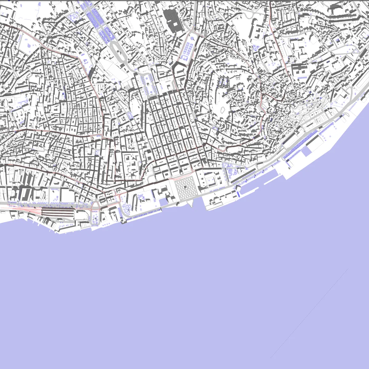 Lisbon Lageplan (2,5 km)