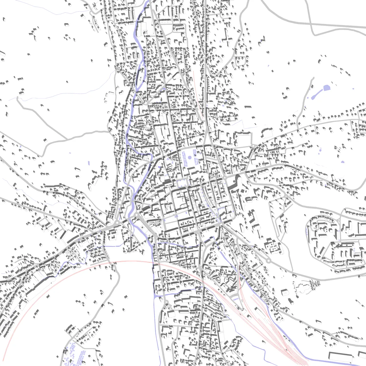 Lisieux Lageplan (2,5 km)