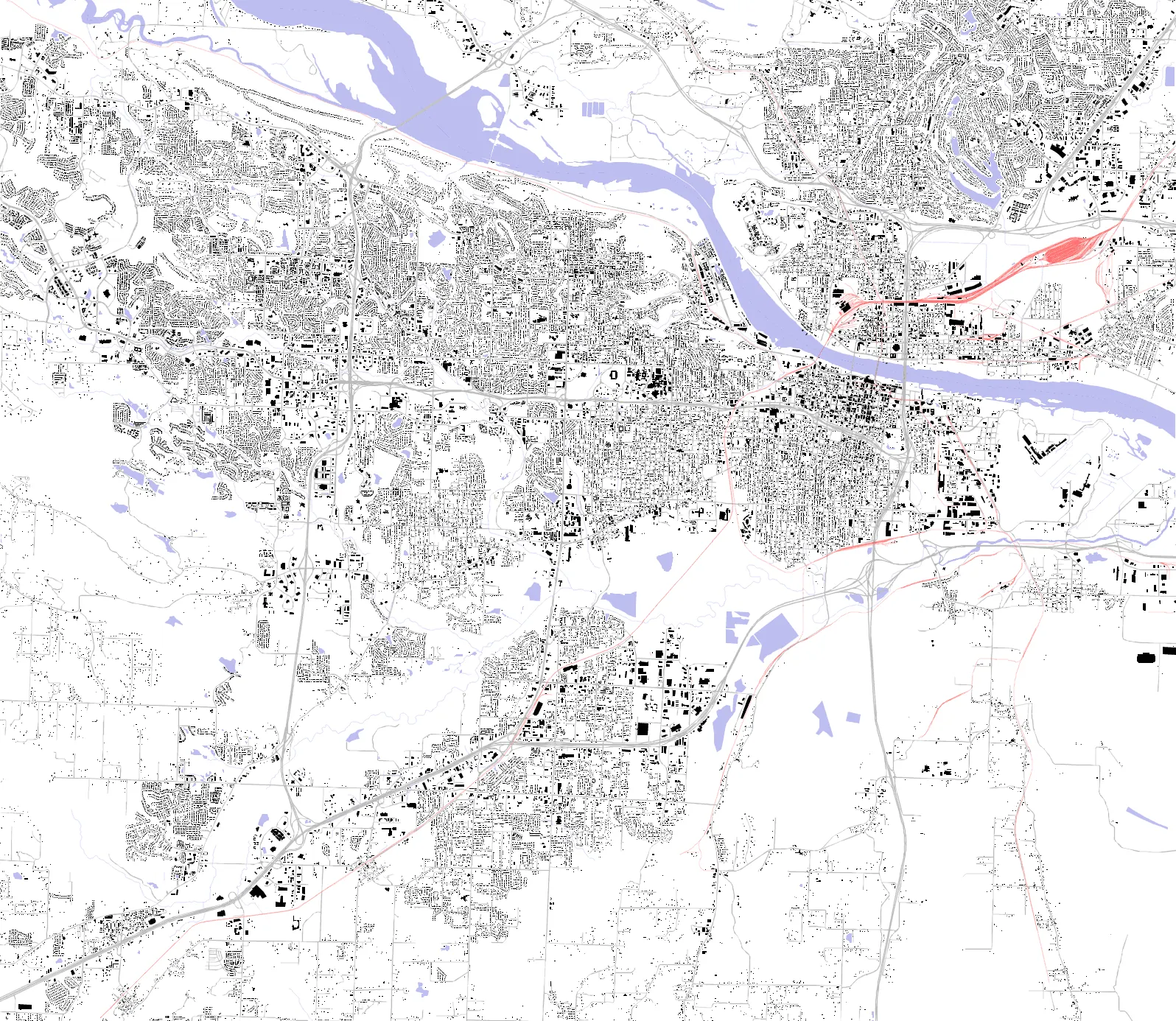Little Rock figure ground plan