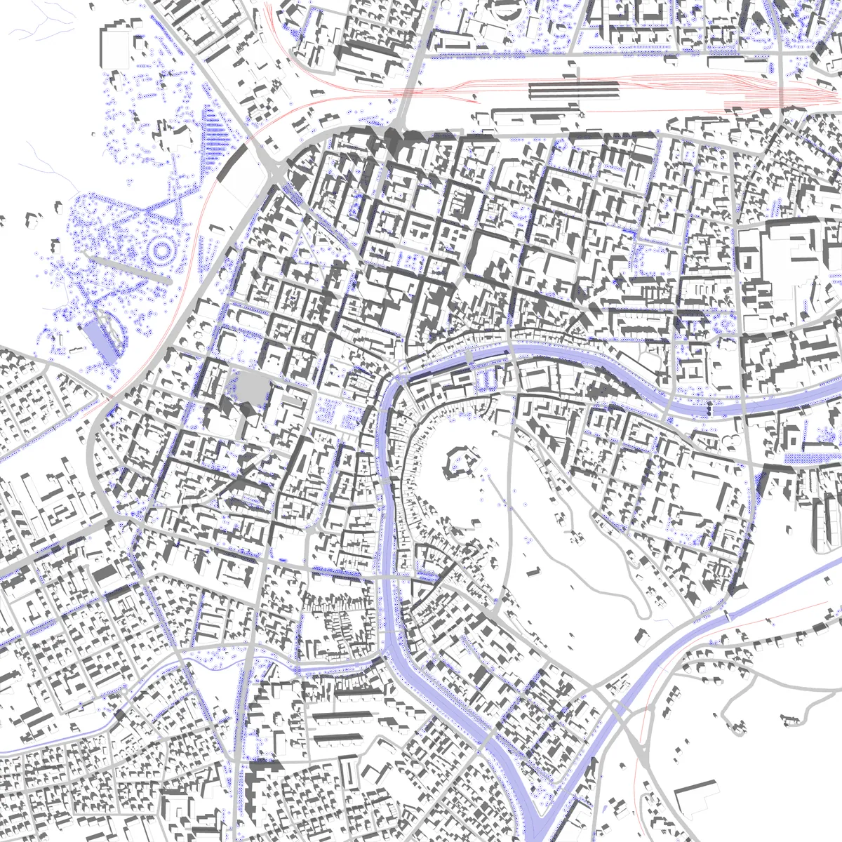 Ljubljana site plan (2.5 km)