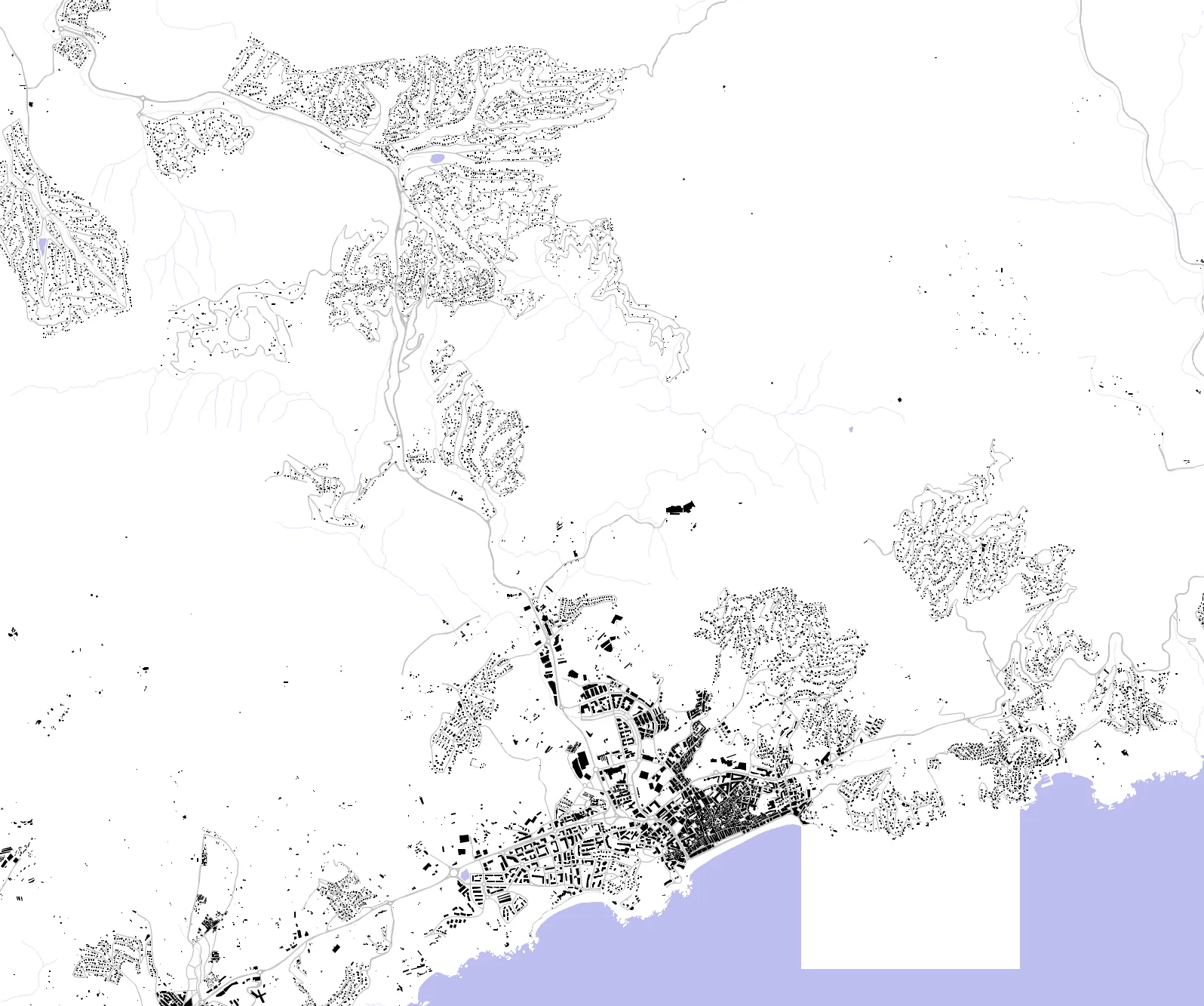 Lloret de Mar figure ground plan