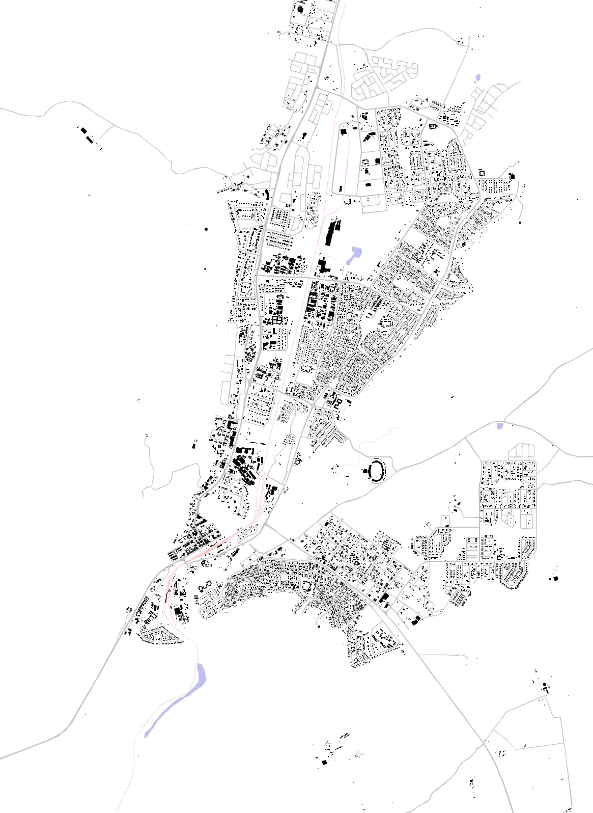 Lobatse figure ground plan