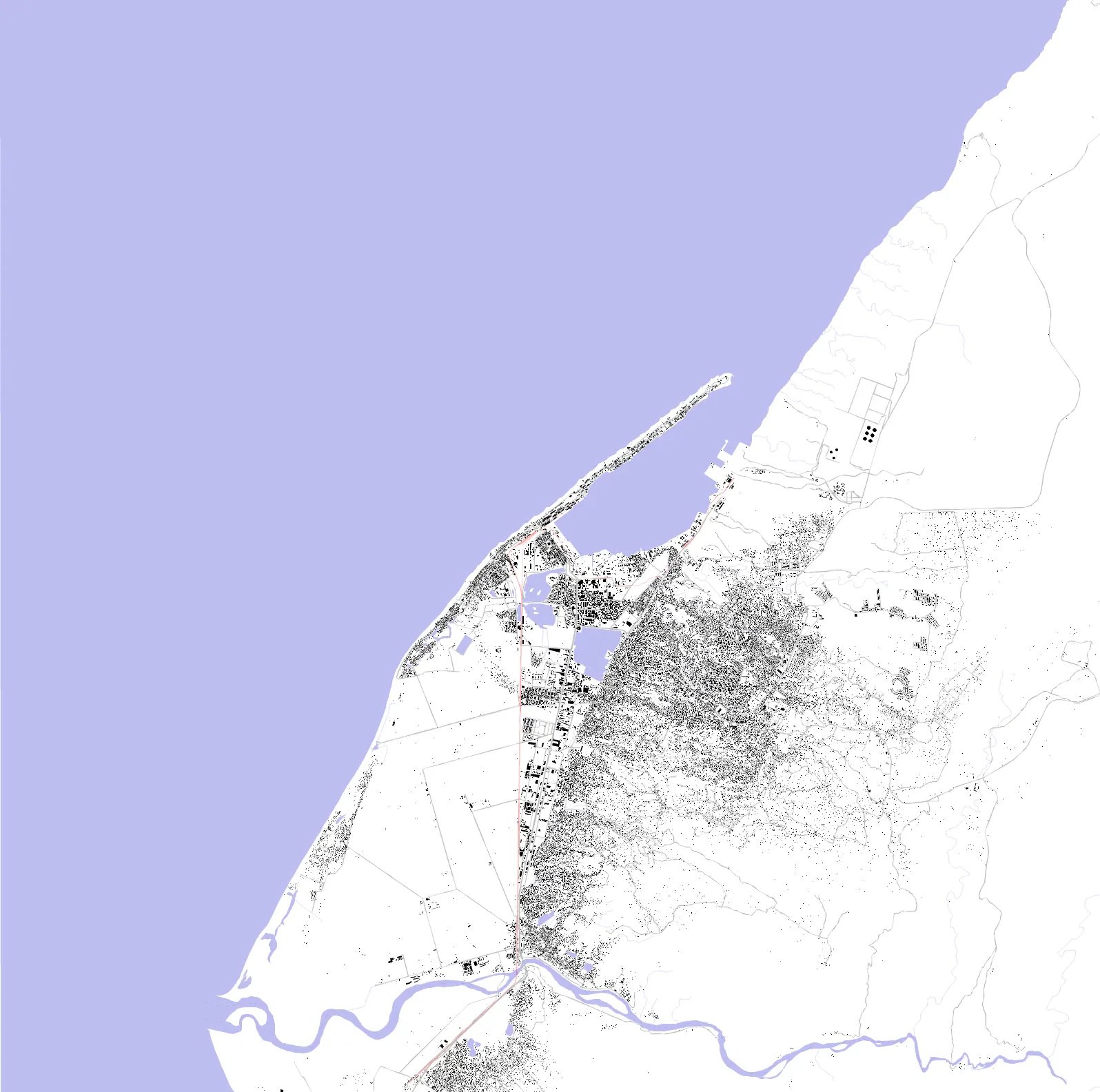 Lobito planta de cheios e vazios