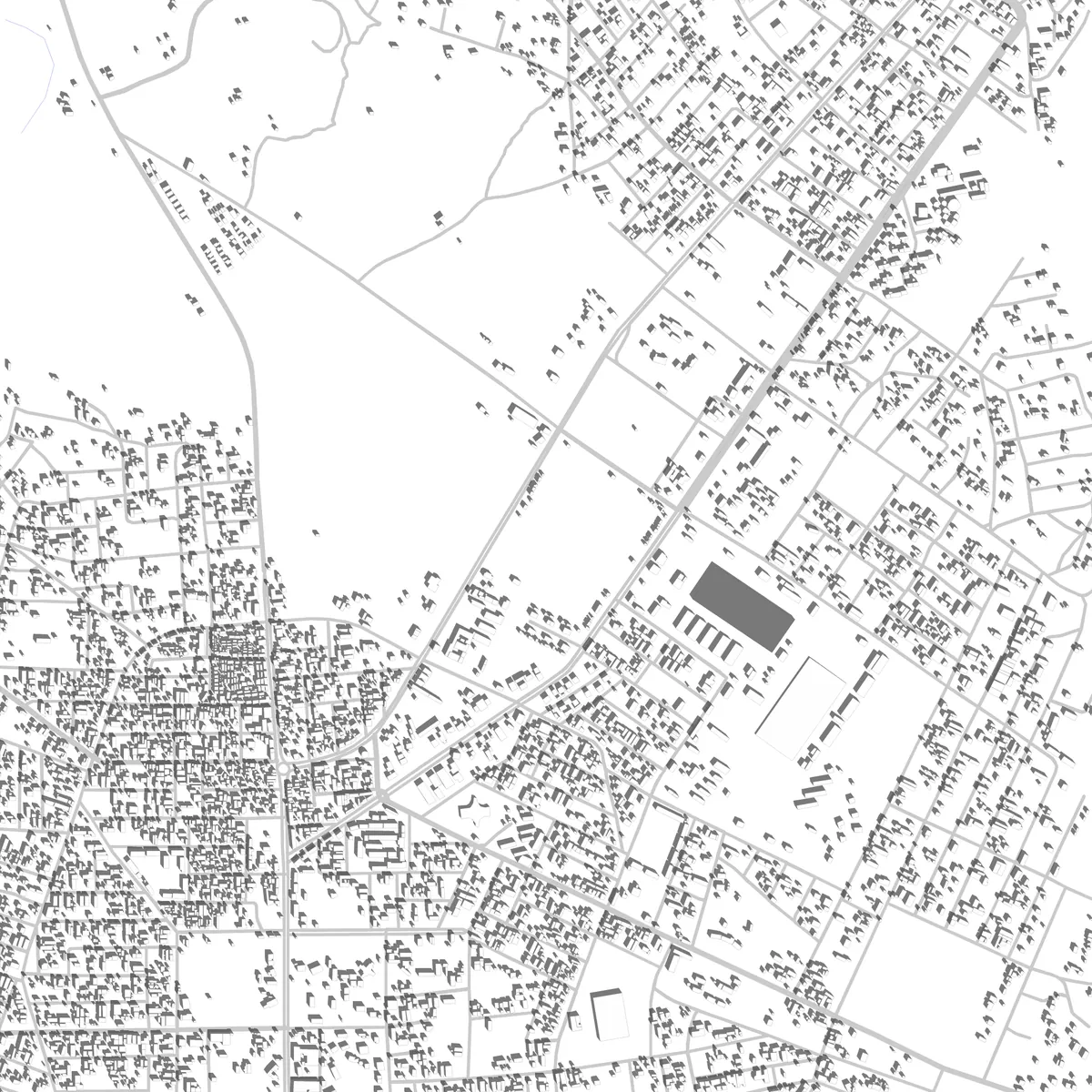 Lokossa Lageplan (2,5 km)