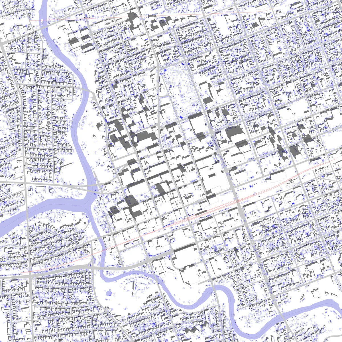 London site plan (2.5 km)