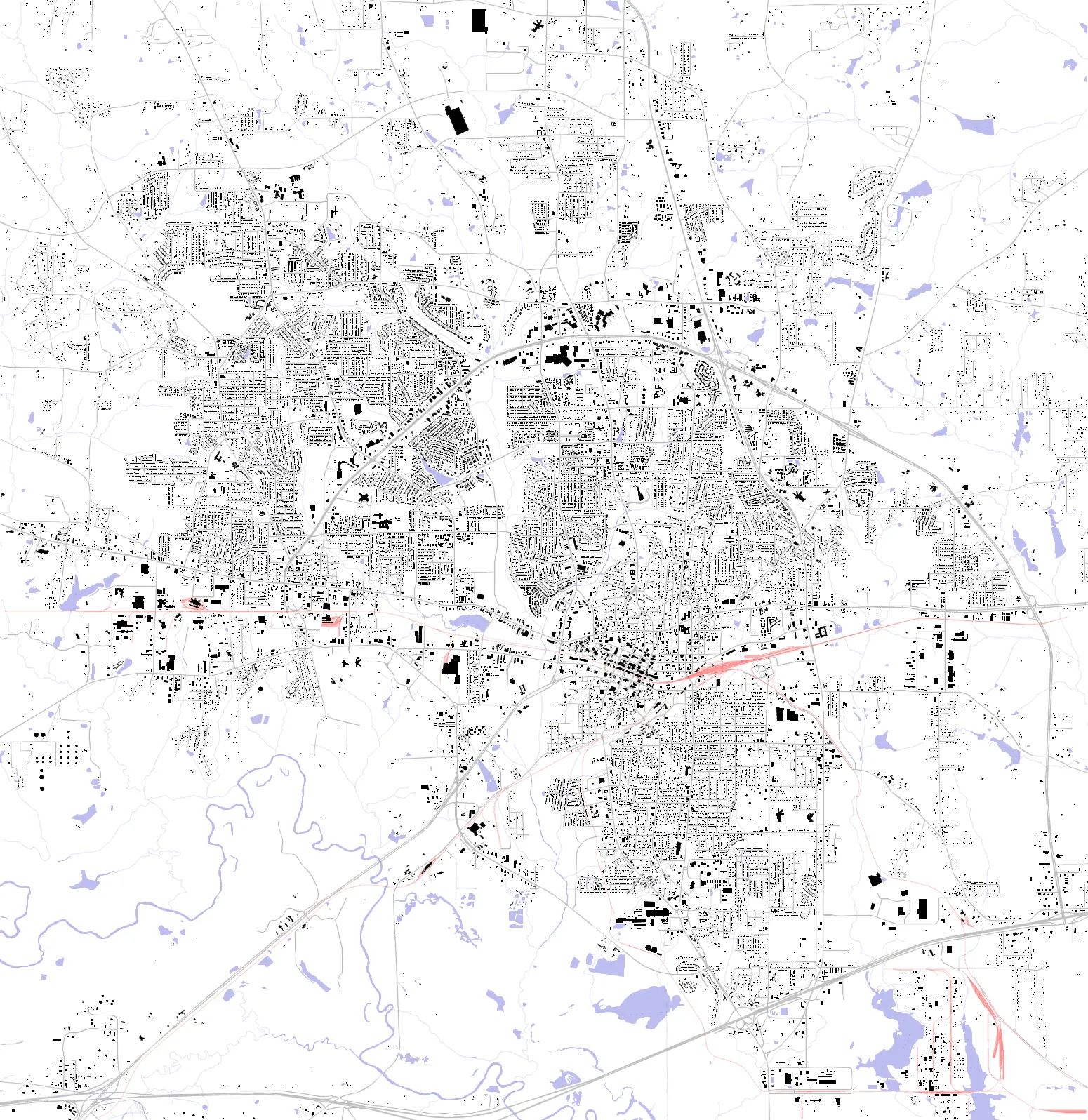 Longview figure ground plan