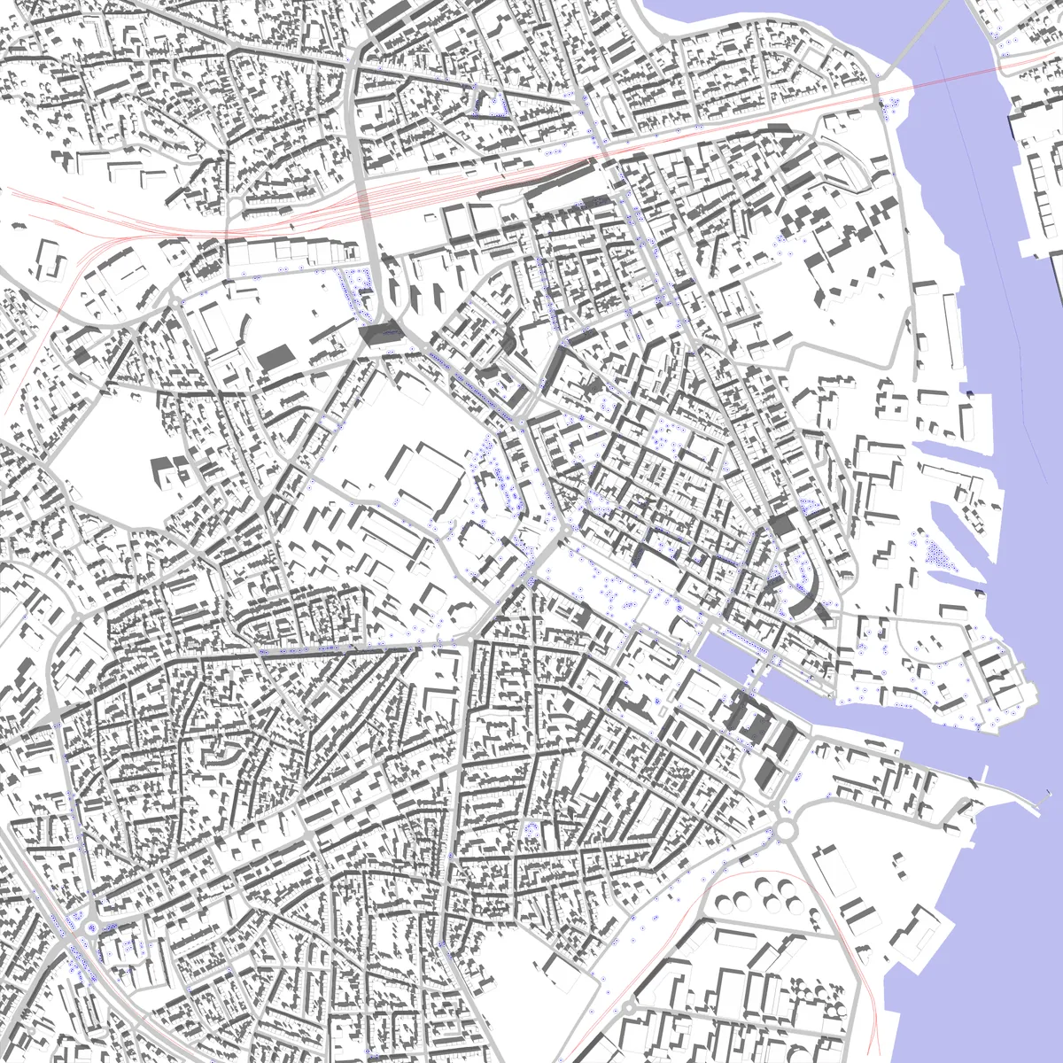 Lorient plan de situation (2,5 km)