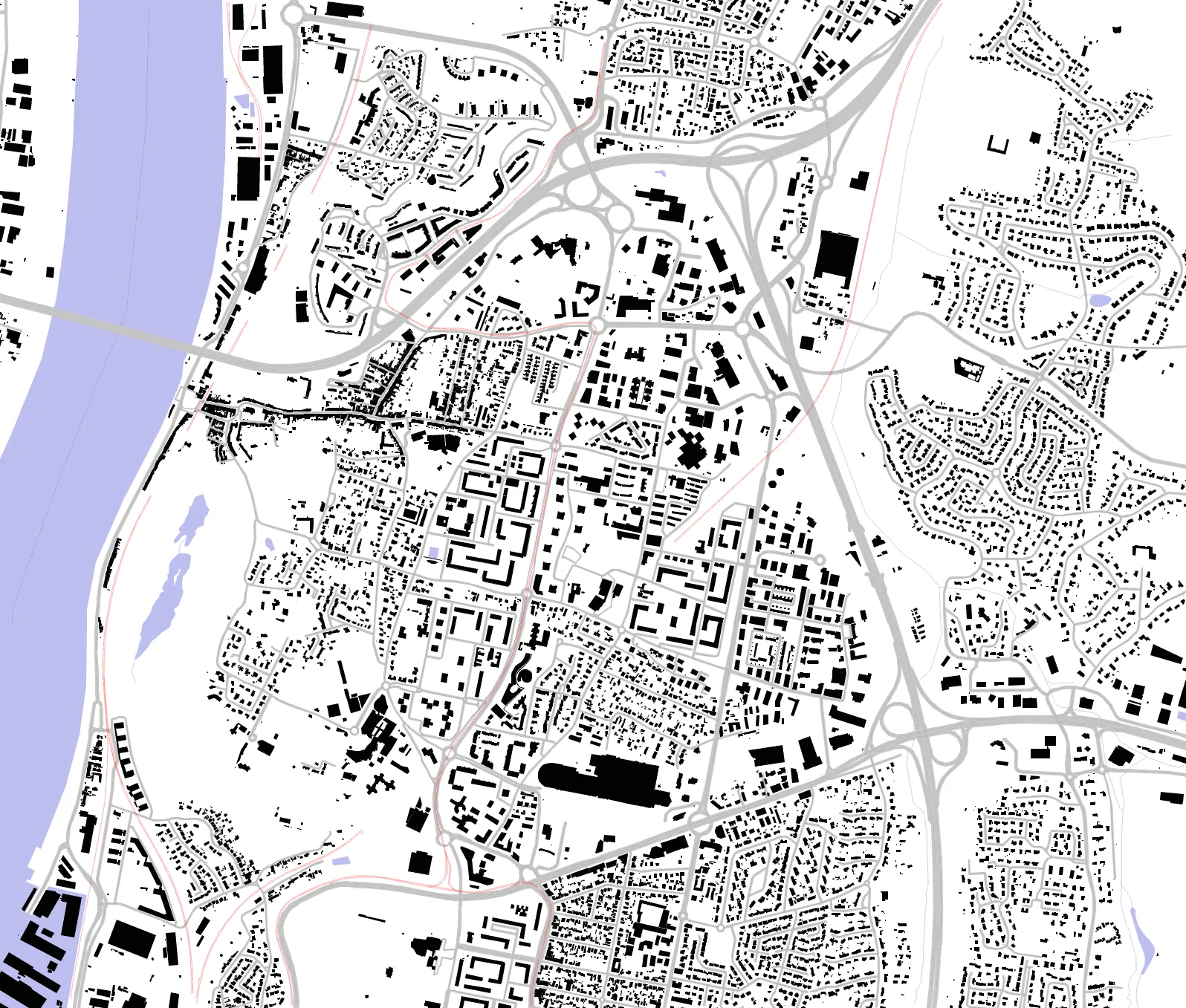 Lormont figure ground plan