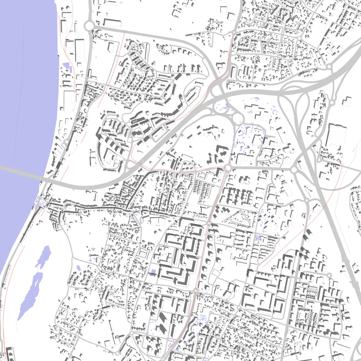 Lormont site plan (2.5 km)