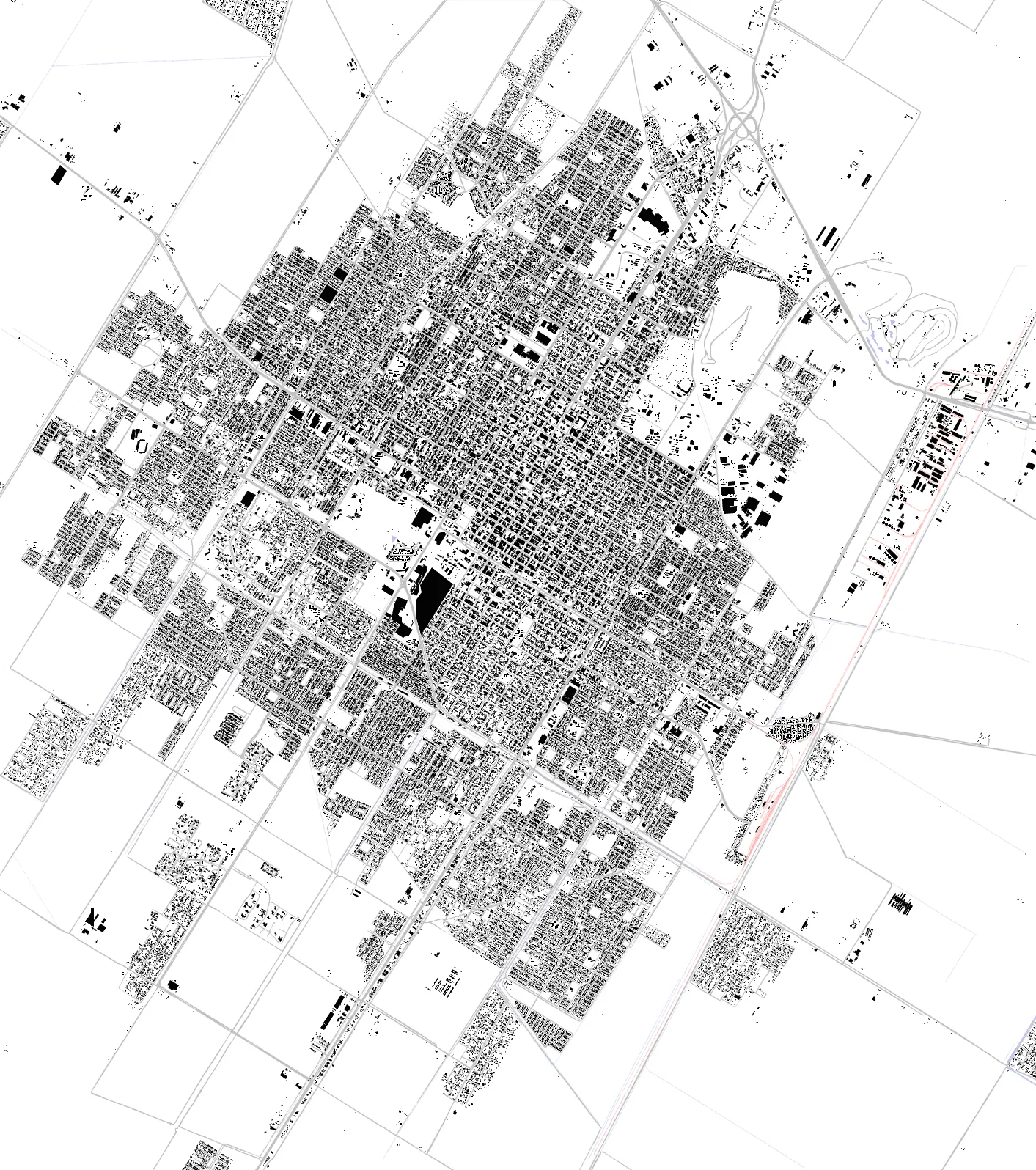Los Mochis figure ground plan