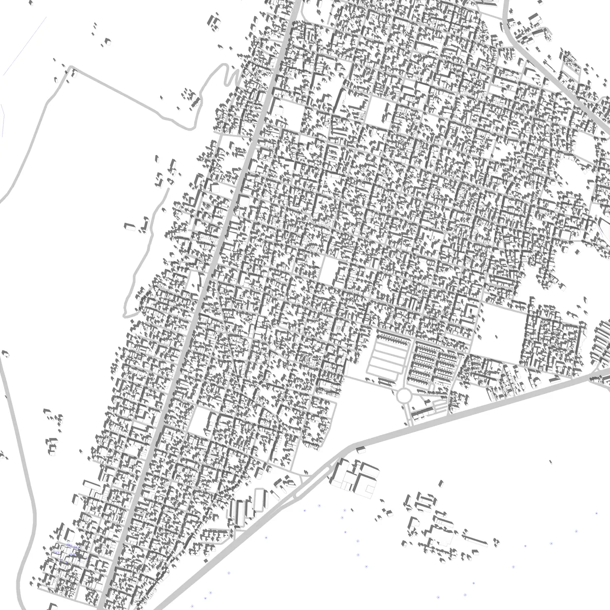 Los Patios plano de situación (2,5 km)