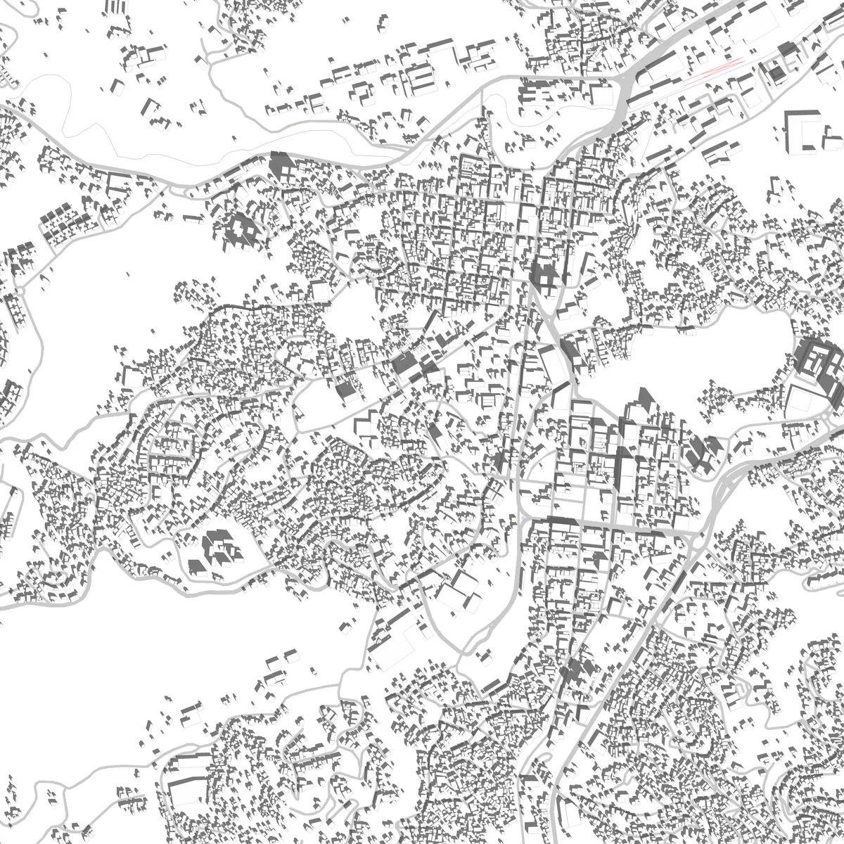 Los Teques plano de situación (2.5 km)