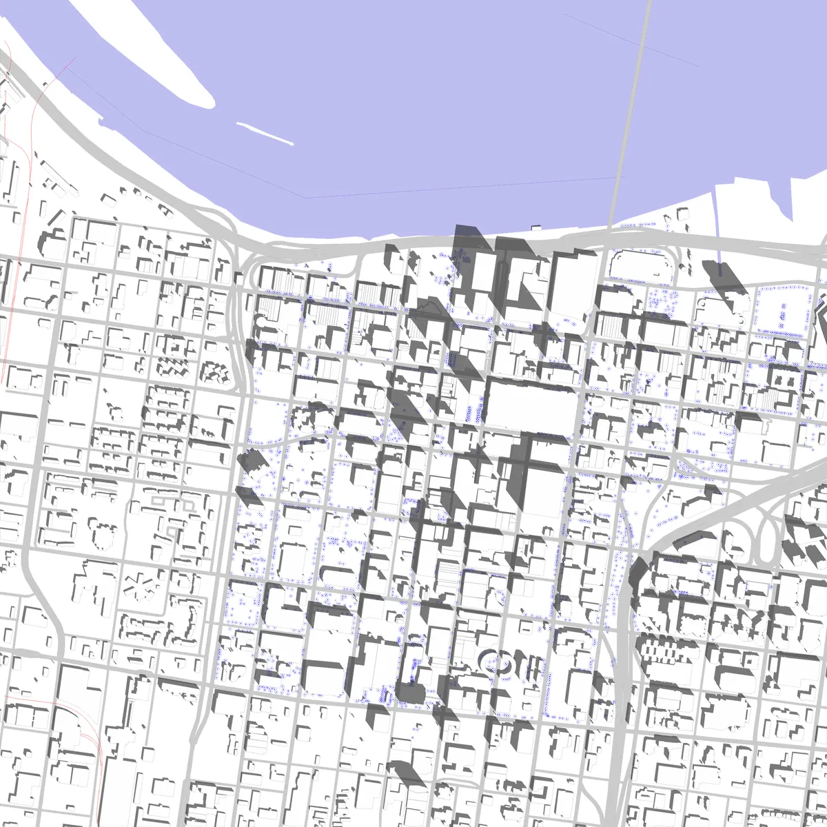 Louisville site plan (2.5 km)