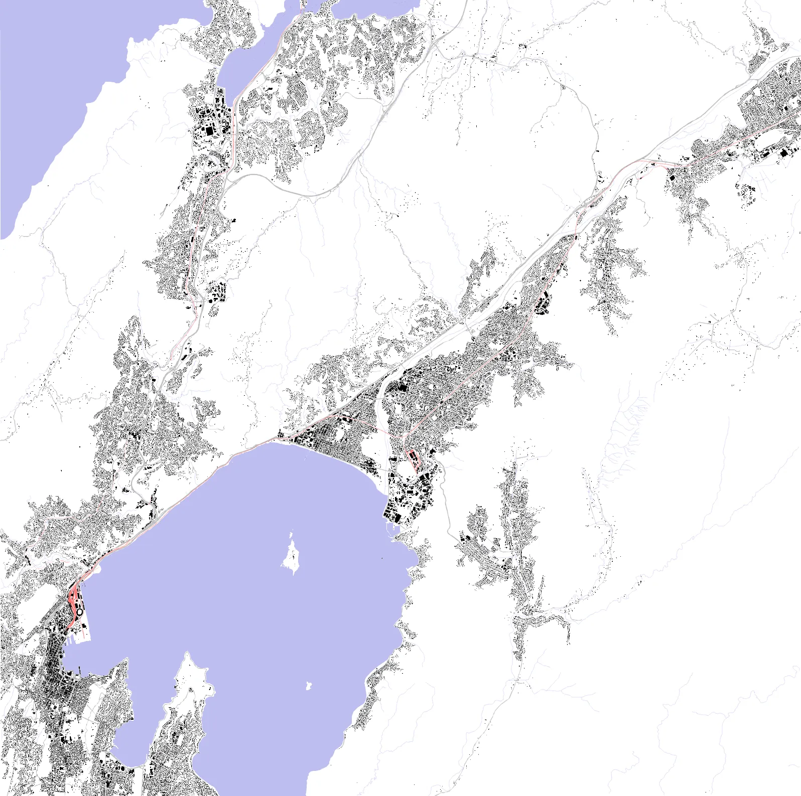 Lower Hutt Schwarzplan