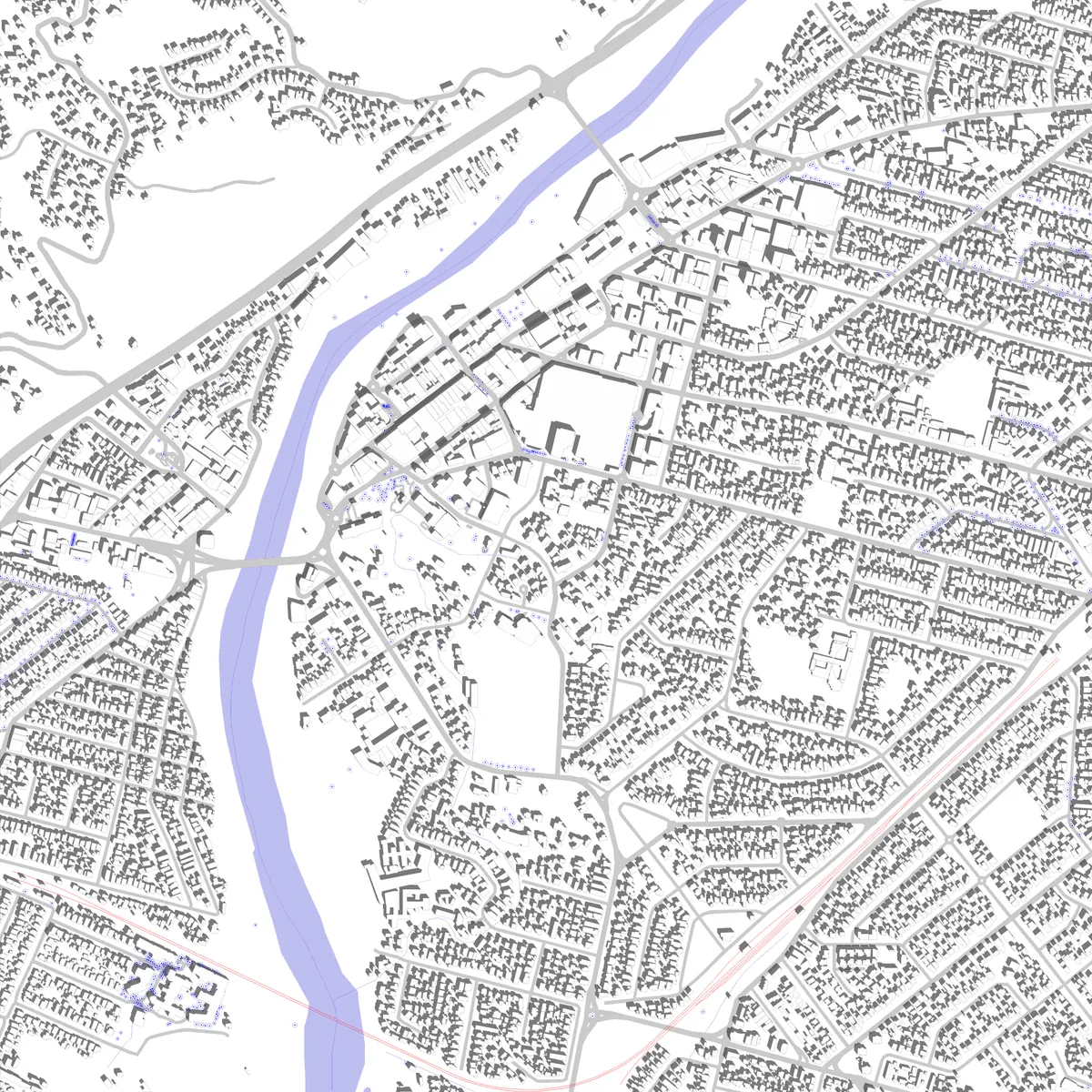 Lower Hutt Lageplan (2,5 km)