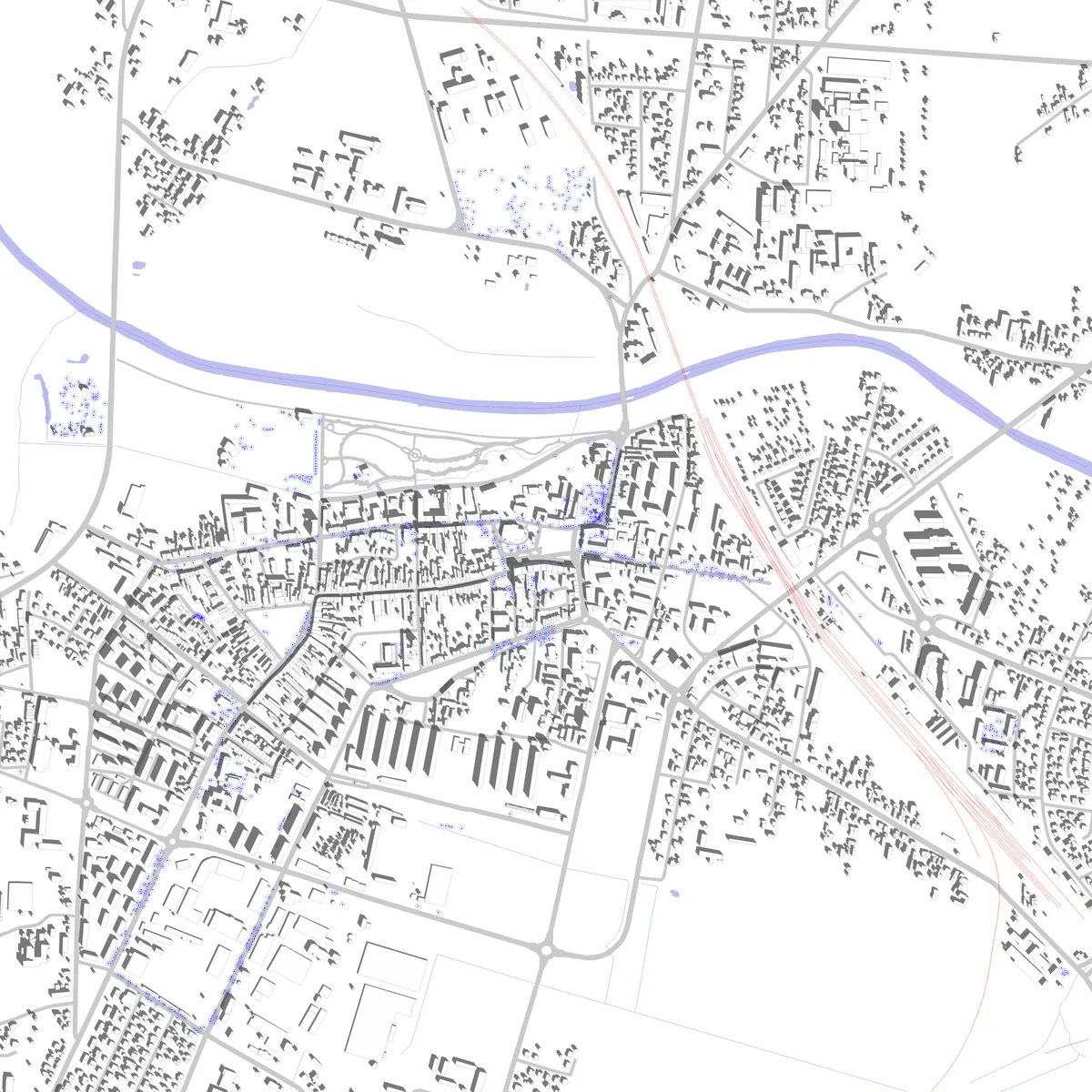 Łowicz plan zagospodarowania (2,5 km)