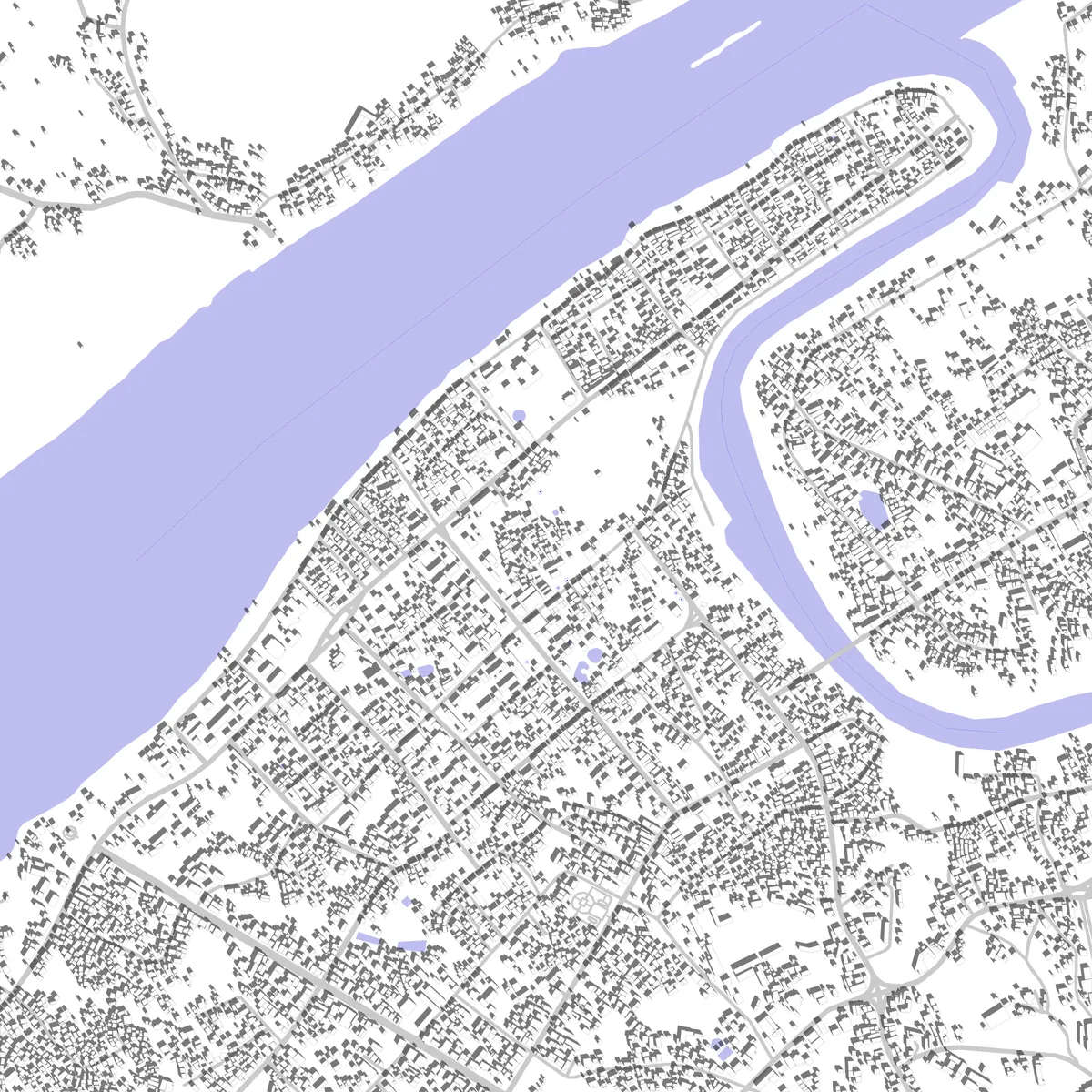 Luang Prabang site plan (2.5 km)