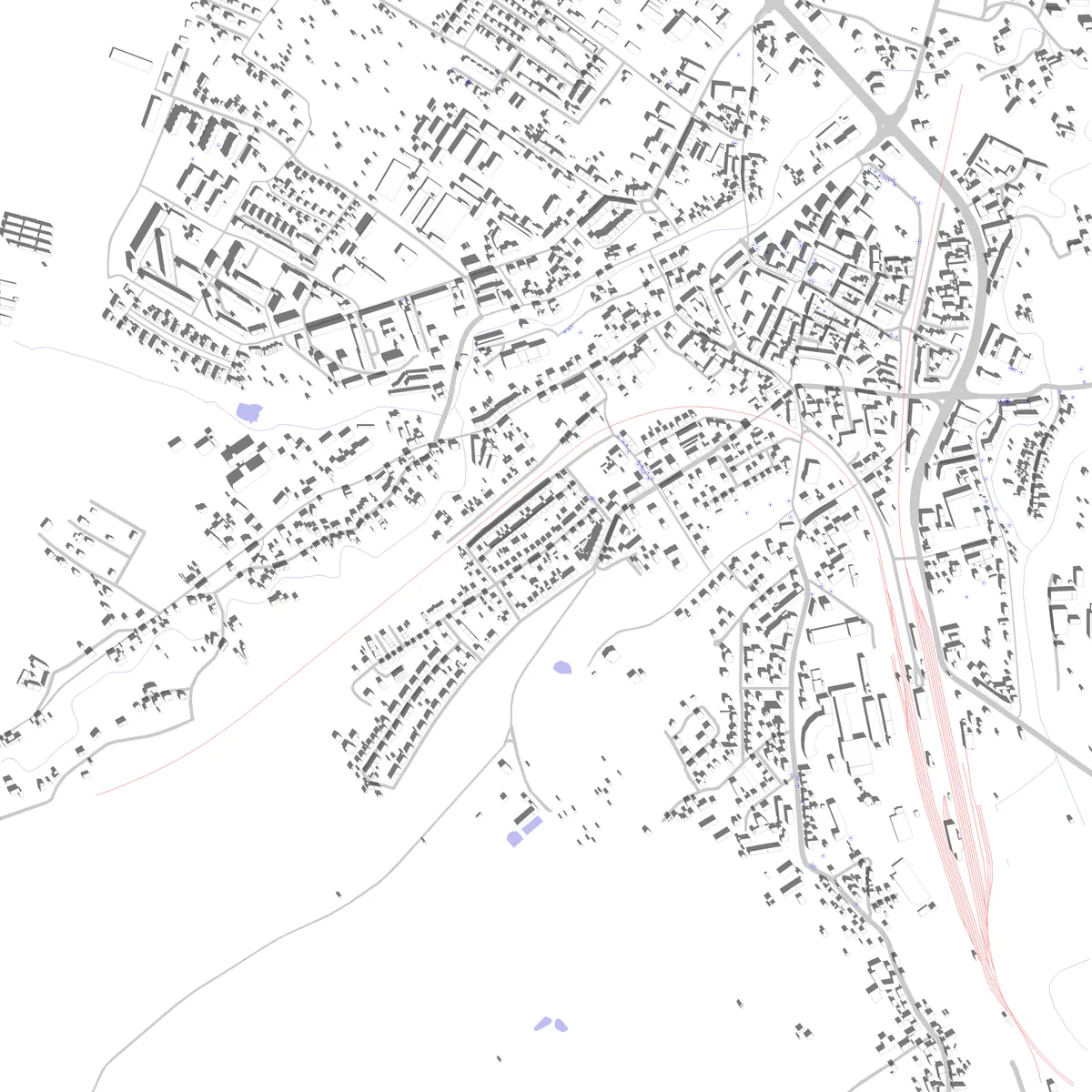 Lubań plan zagospodarowania (2,5 km)