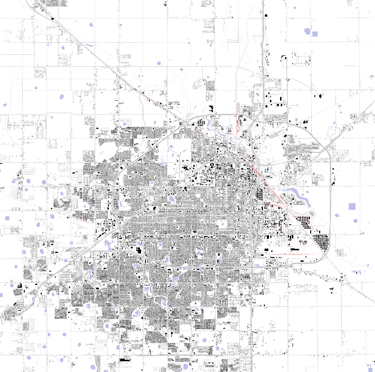 Lubbock figure ground plan