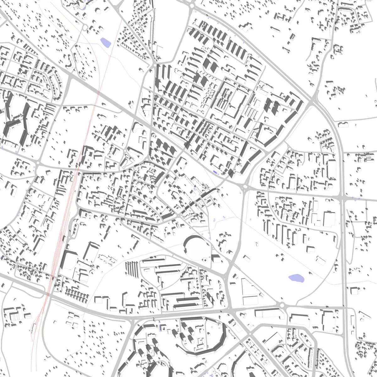 Lubin Lageplan (2,5 km)
