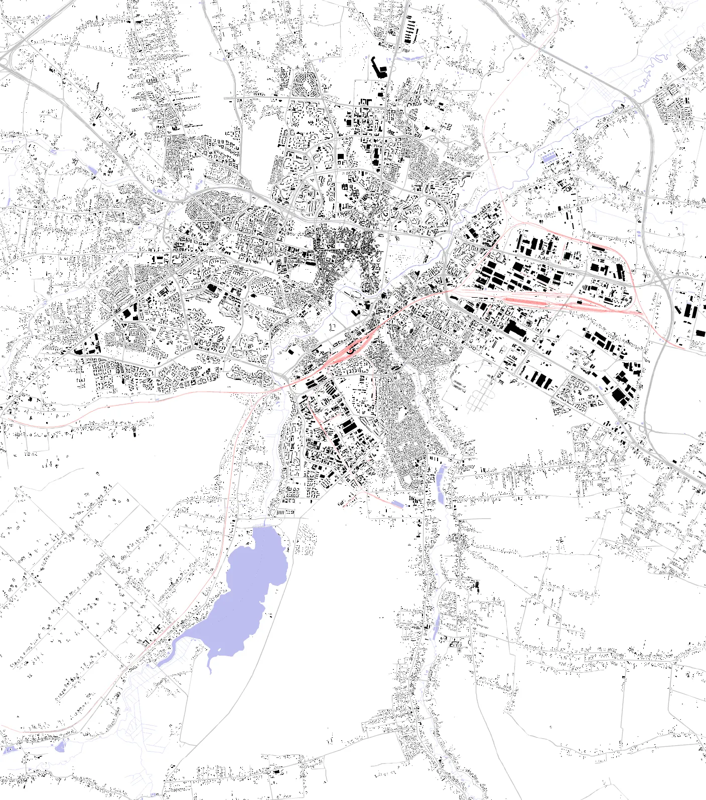 Lublin Schwarzplan