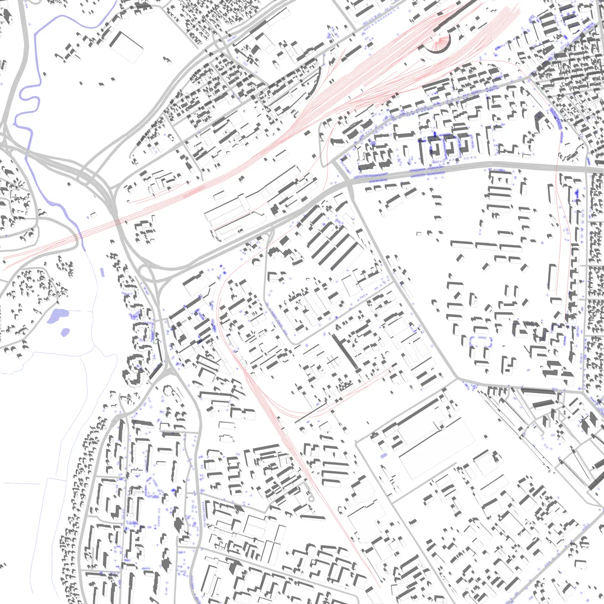 Lublin Lageplan (2,5 km)